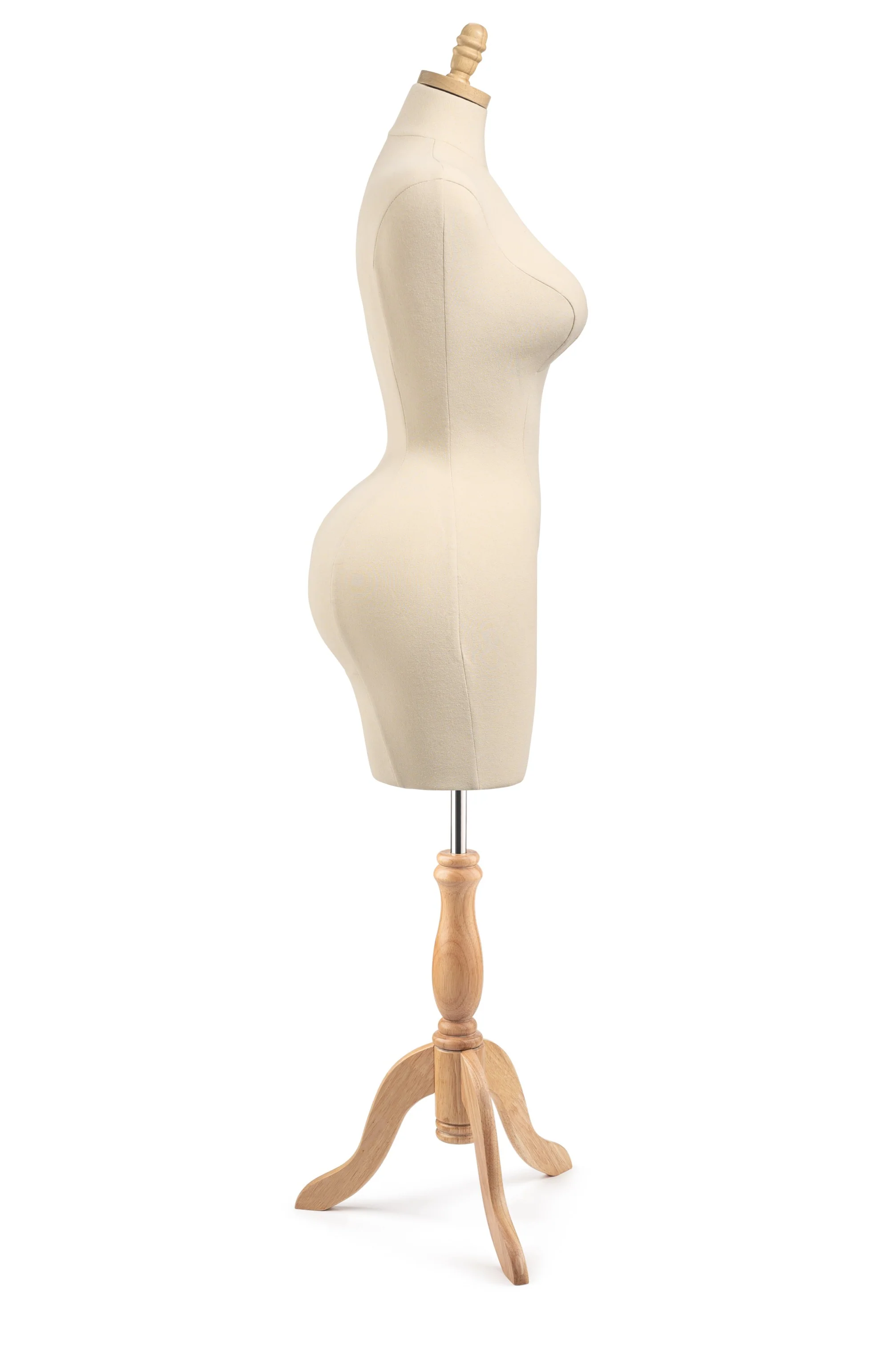 Female Display Dress Form on Wood Tripod Base - Image 23