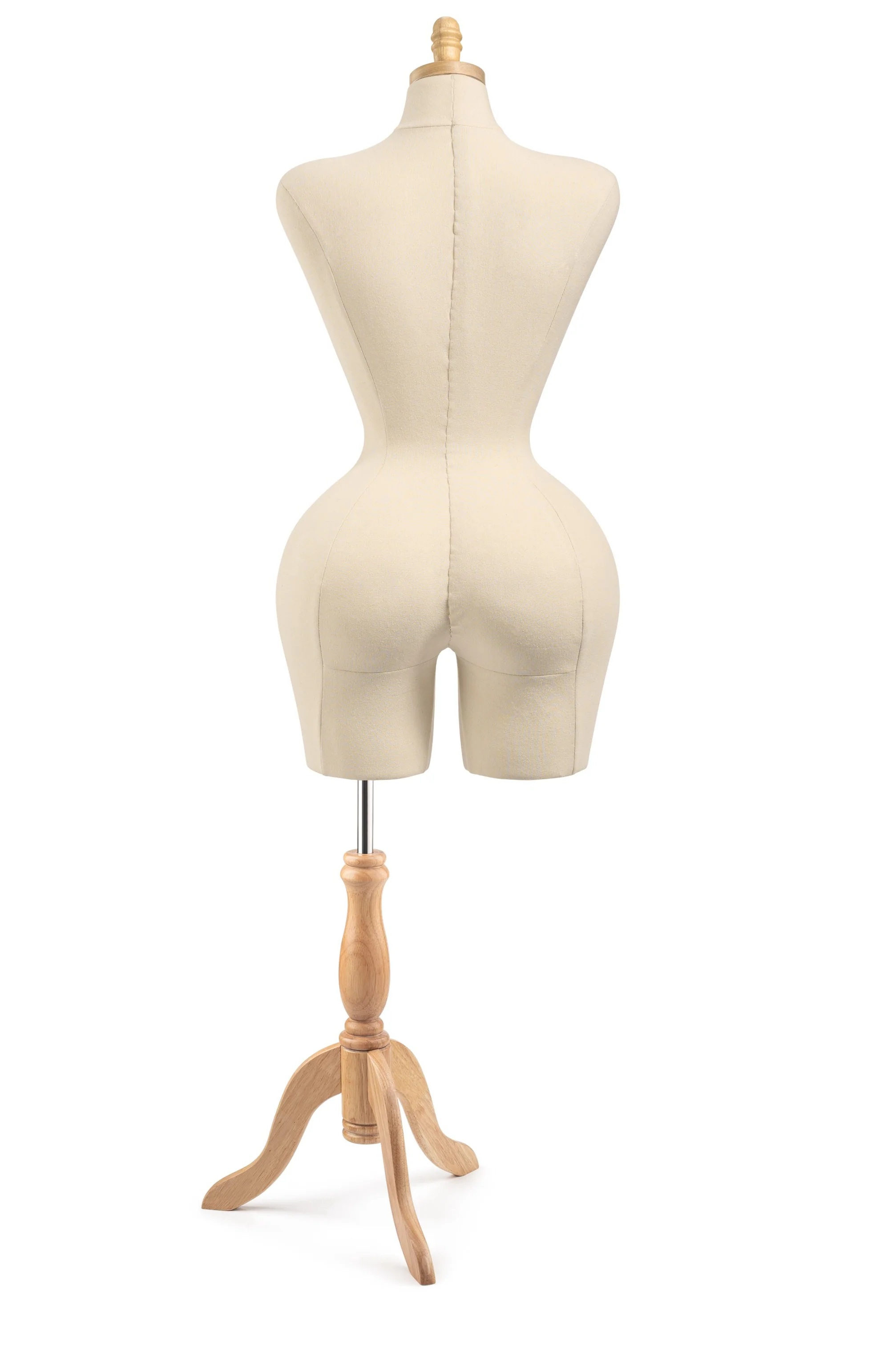 Female Display Dress Form on Wood Tripod Base - Image 24