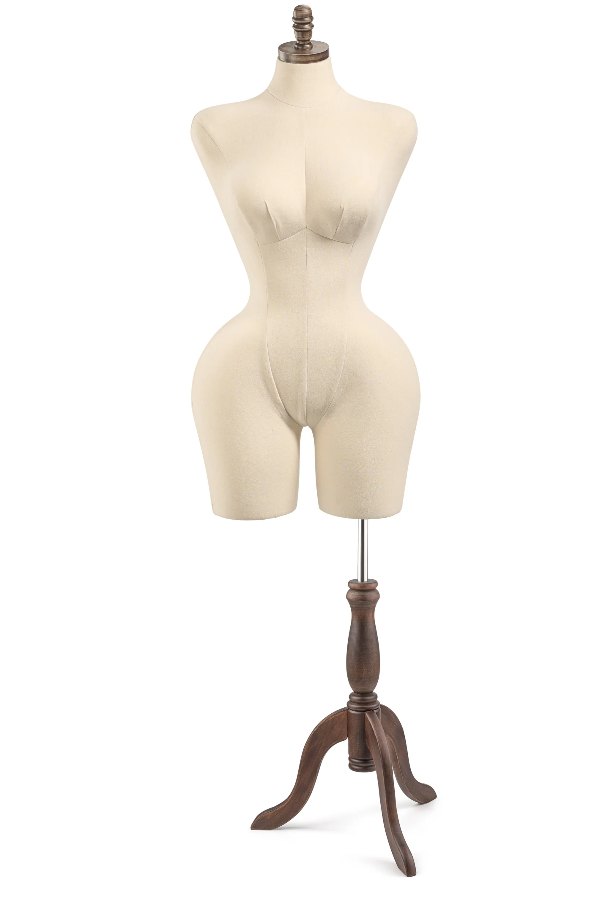 Female Display Dress Form on Wood Tripod Base - Image 25