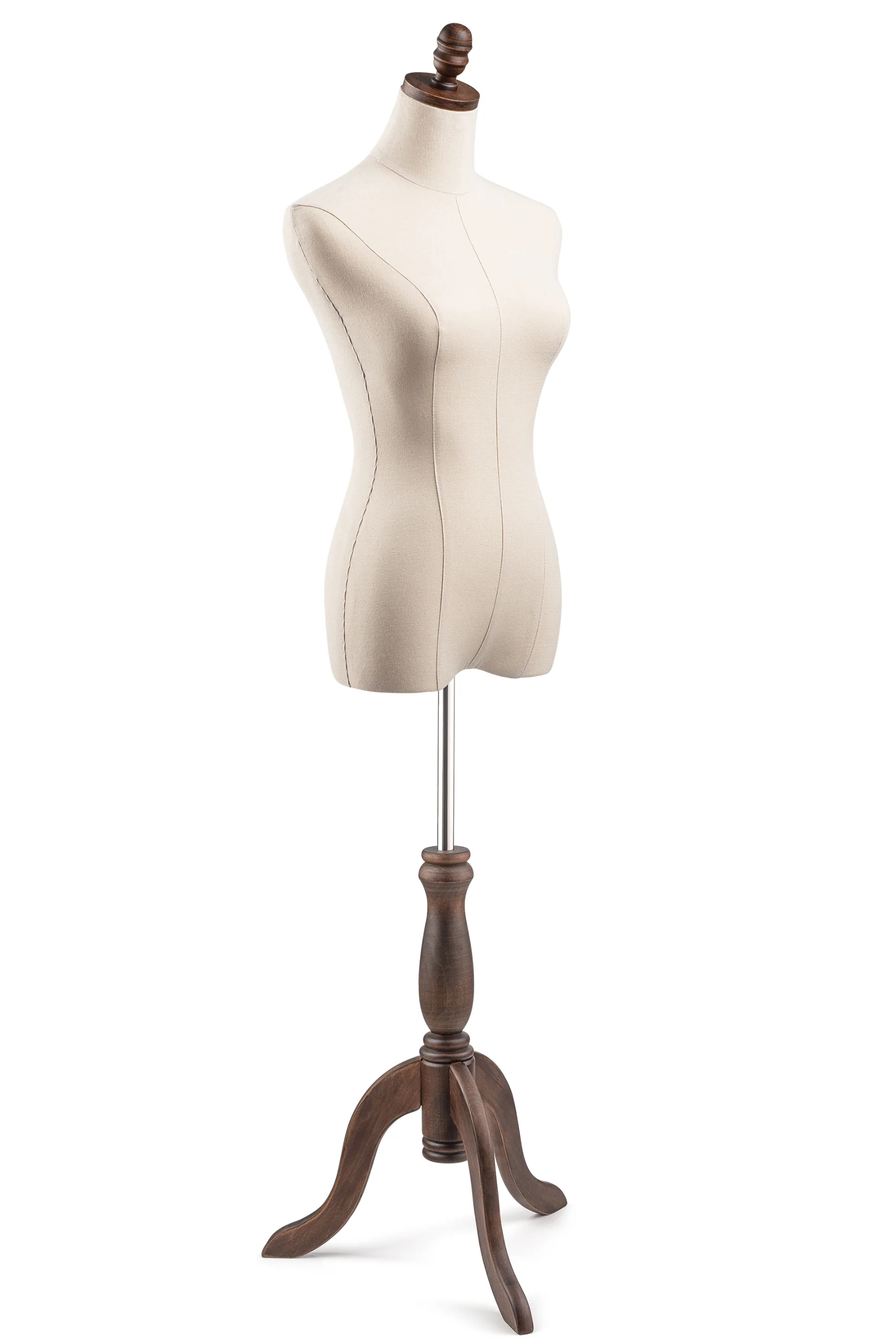 Female Display Dress Form on Wood Tripod Base - Image 8