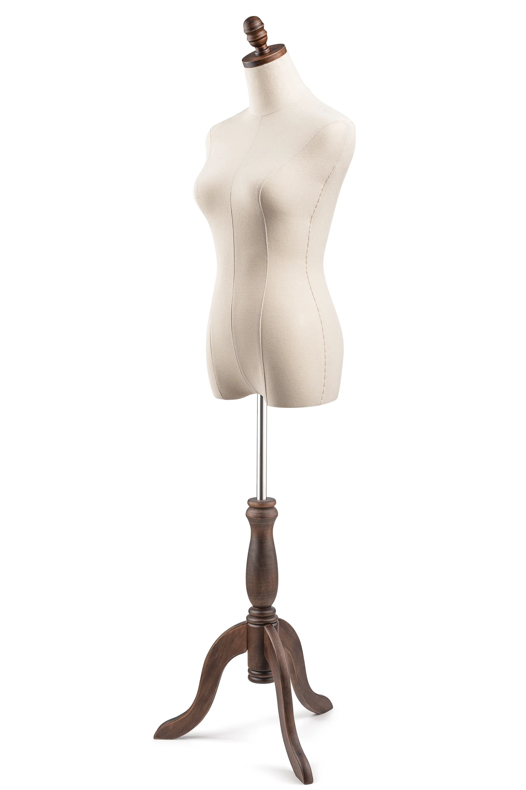 Female Display Dress Form on Wood Tripod Base - Image 9
