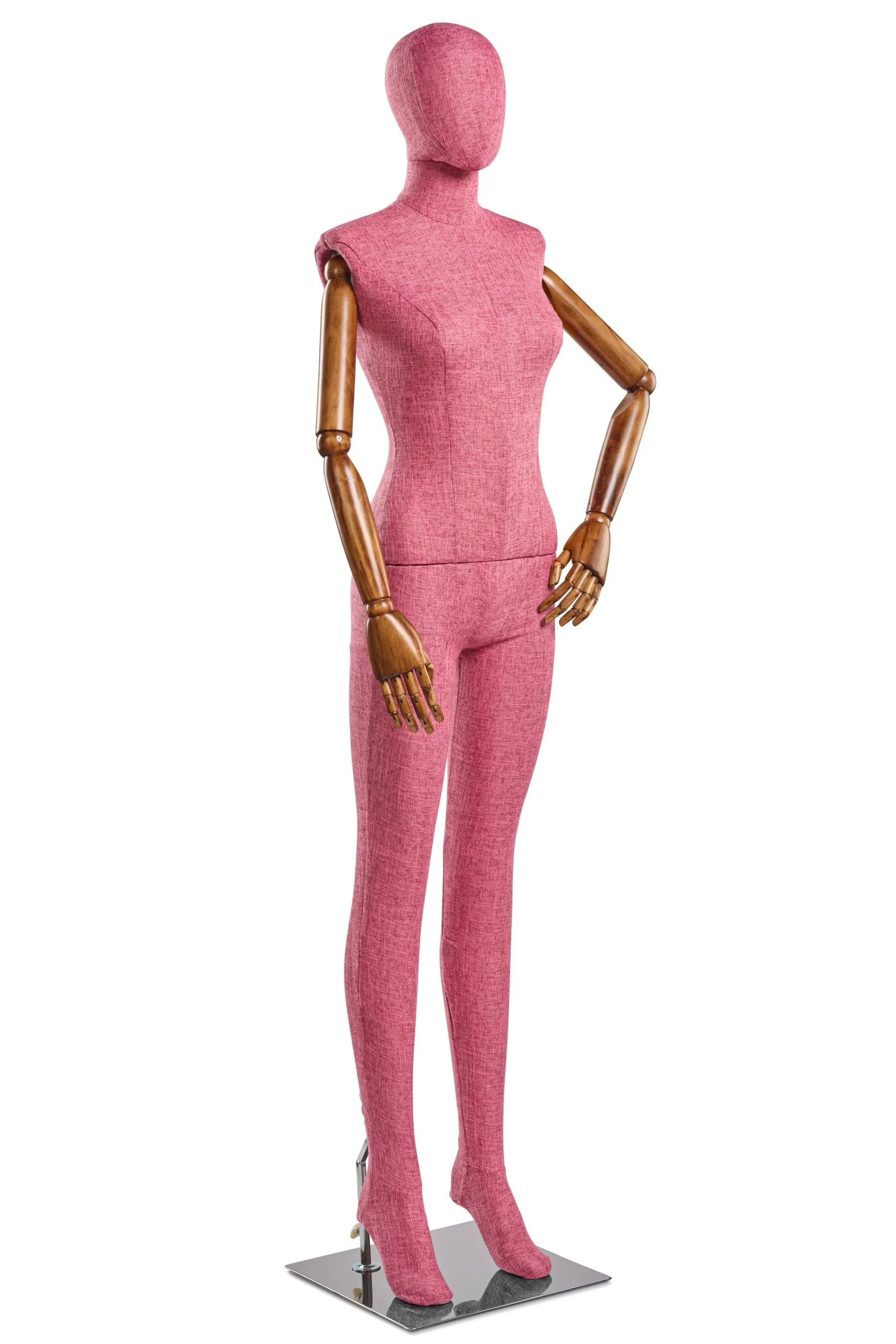 Female Fabric Wrapped Mannequin in Standing or Sitting Pose w/ Articulating Arms (WP Series) - Image 101