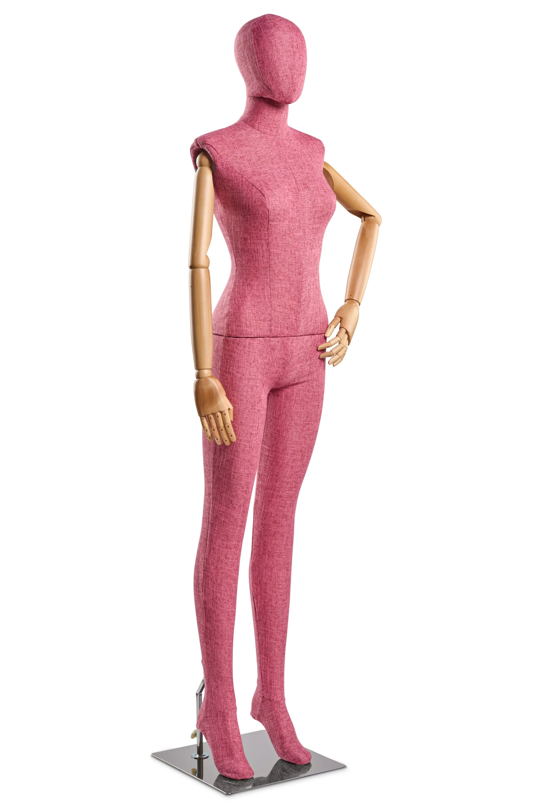 Female Fabric Wrapped Mannequin in Standing or Sitting Pose w/ Articulating Arms (WP Series) - Image 106