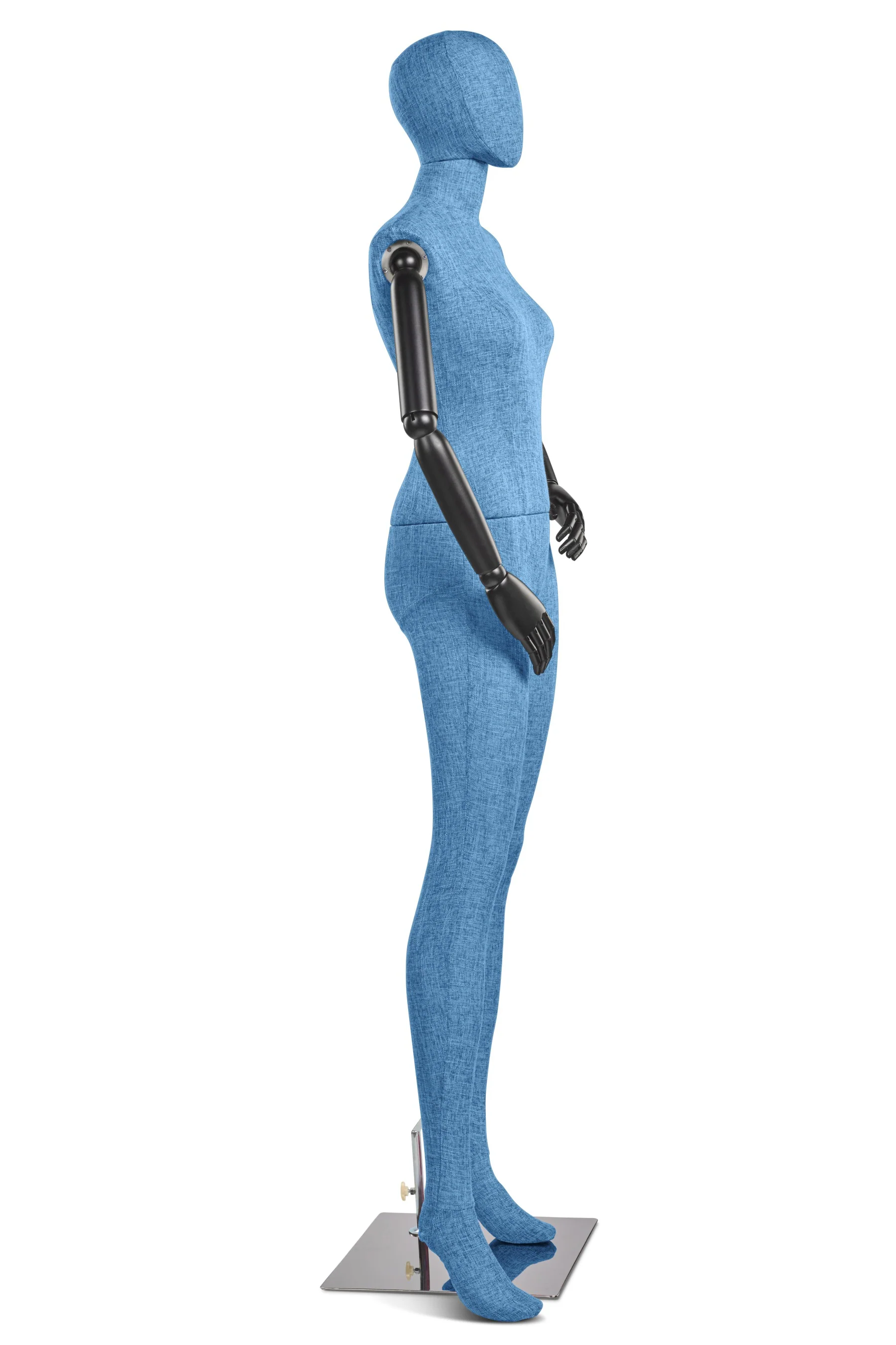 Female Fabric Wrapped Mannequin in Standing or Sitting Pose w/ Articulating Arms (WP Series) - Image 113