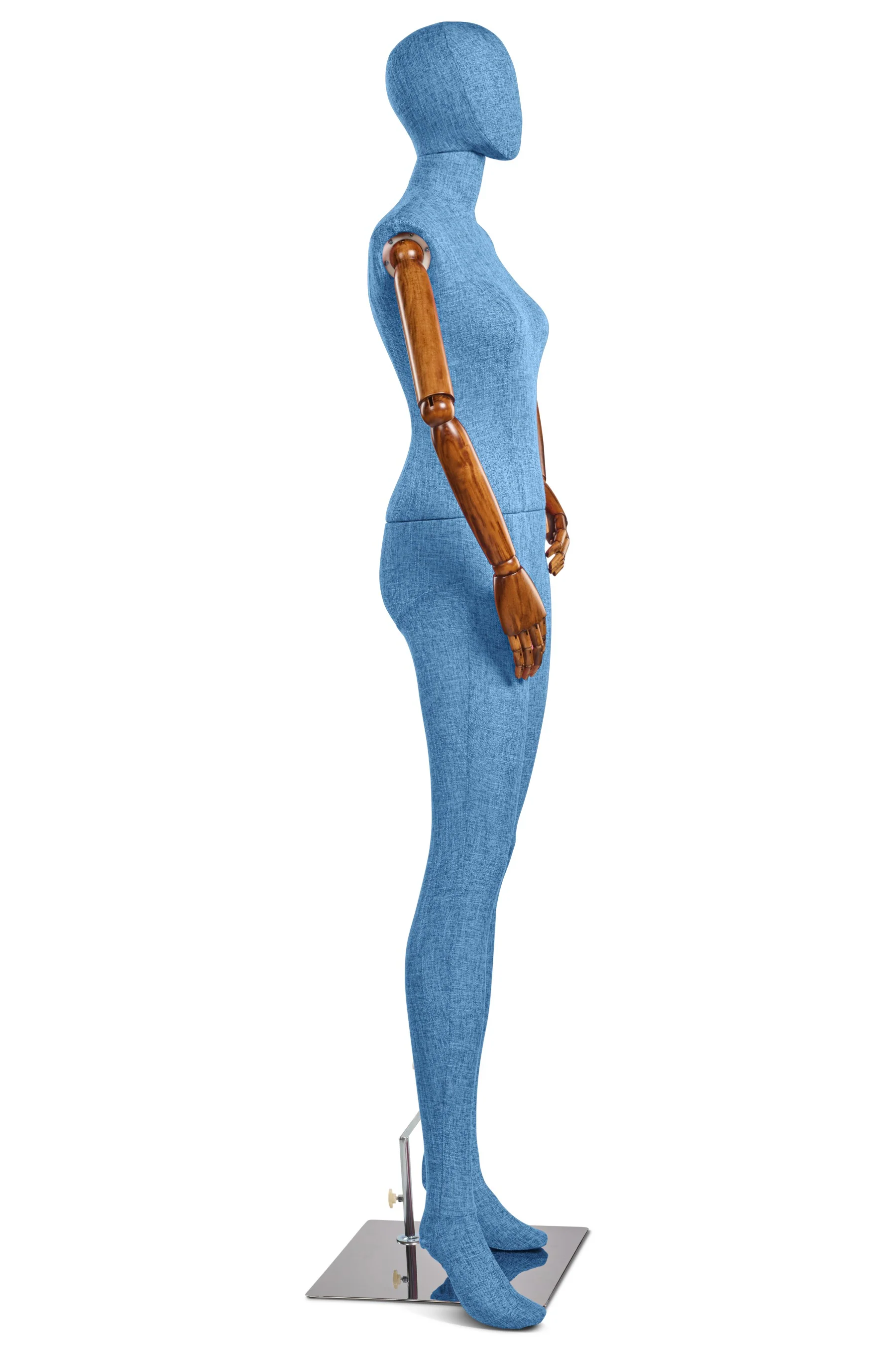 Female Fabric Wrapped Mannequin in Standing or Sitting Pose w/ Articulating Arms (WP Series) - Image 118