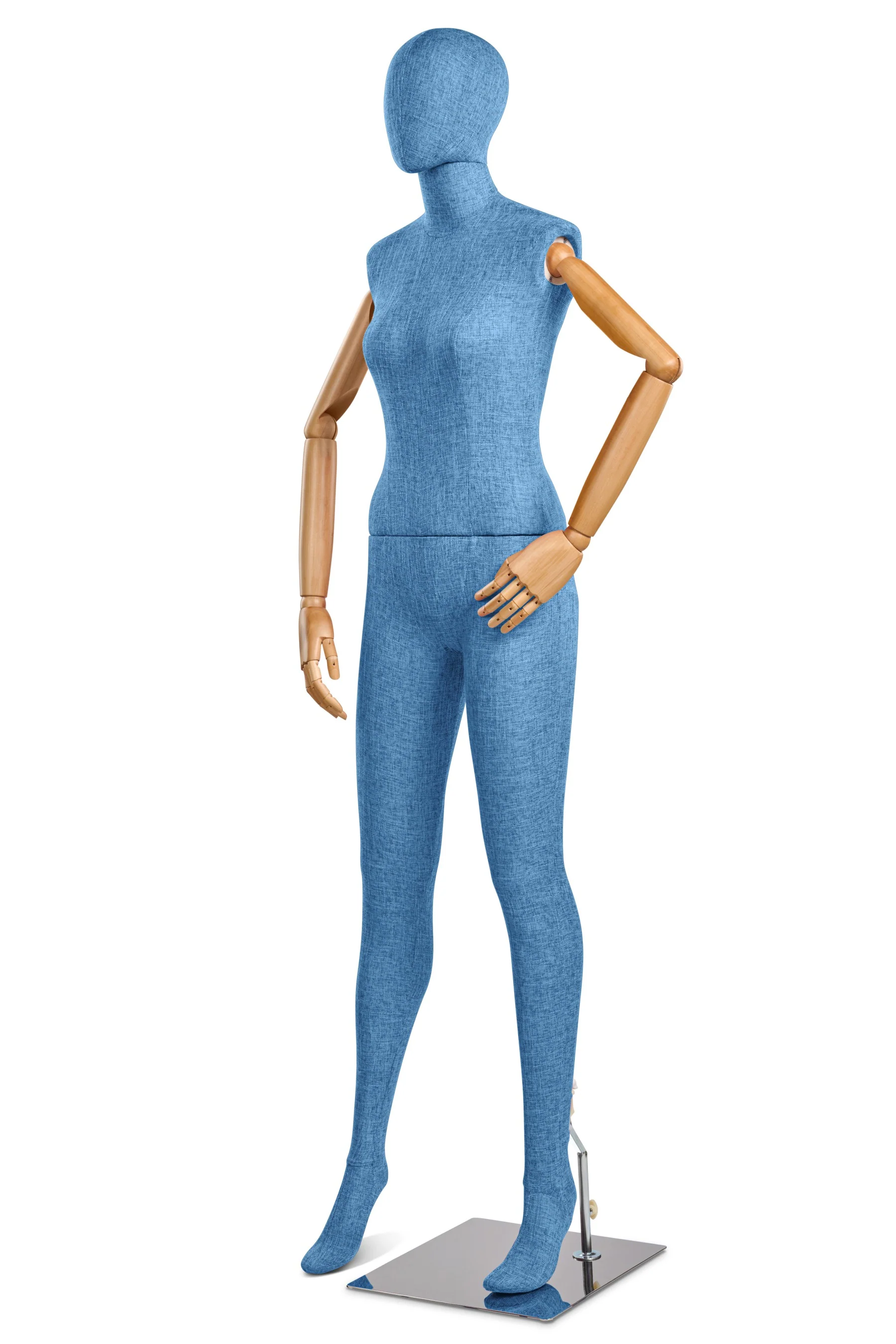 Female Fabric Wrapped Mannequin in Standing or Sitting Pose w/ Articulating Arms (WP Series) - Image 120