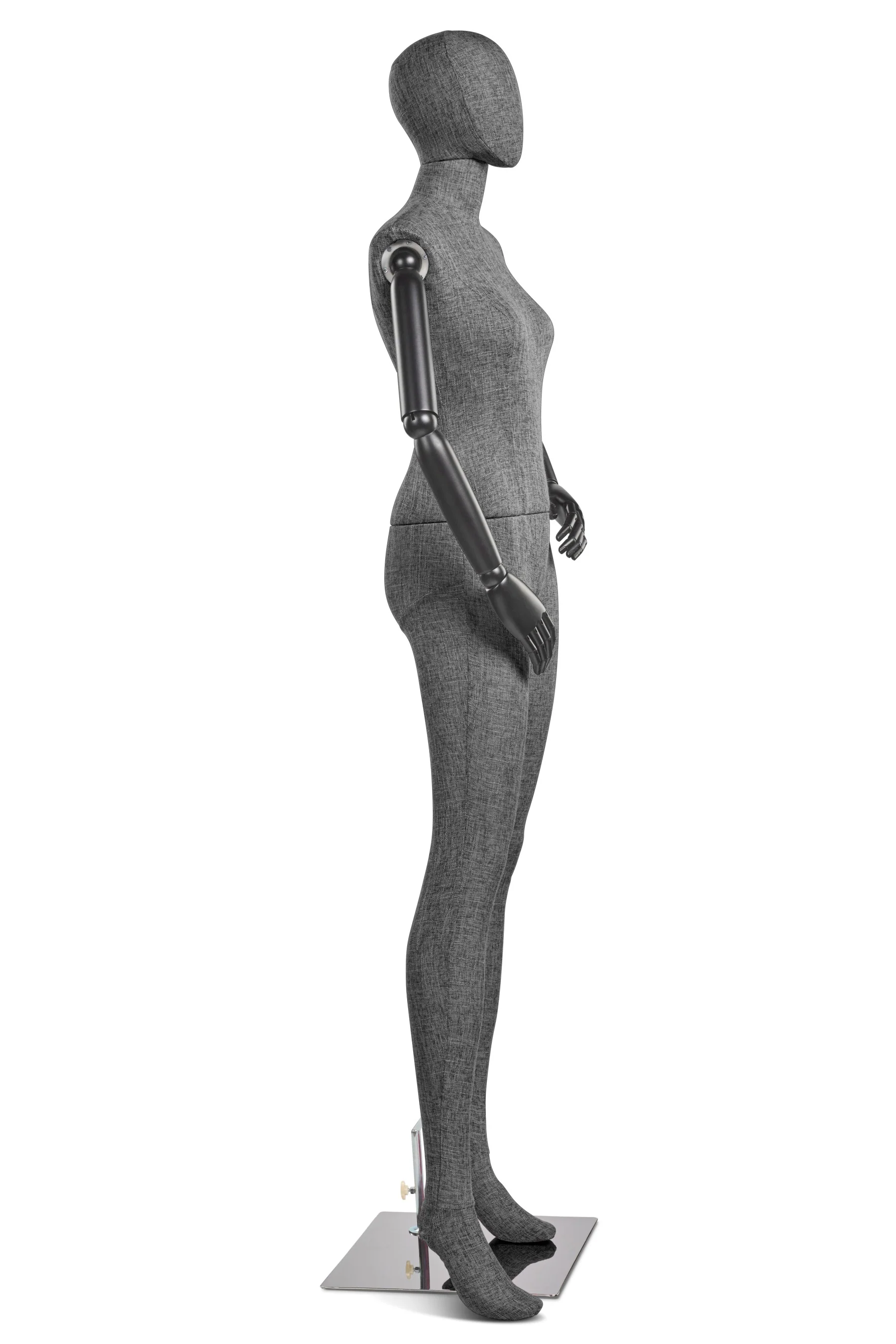Female Fabric Wrapped Mannequin in Standing or Sitting Pose w/ Articulating Arms (WP Series) - Image 128