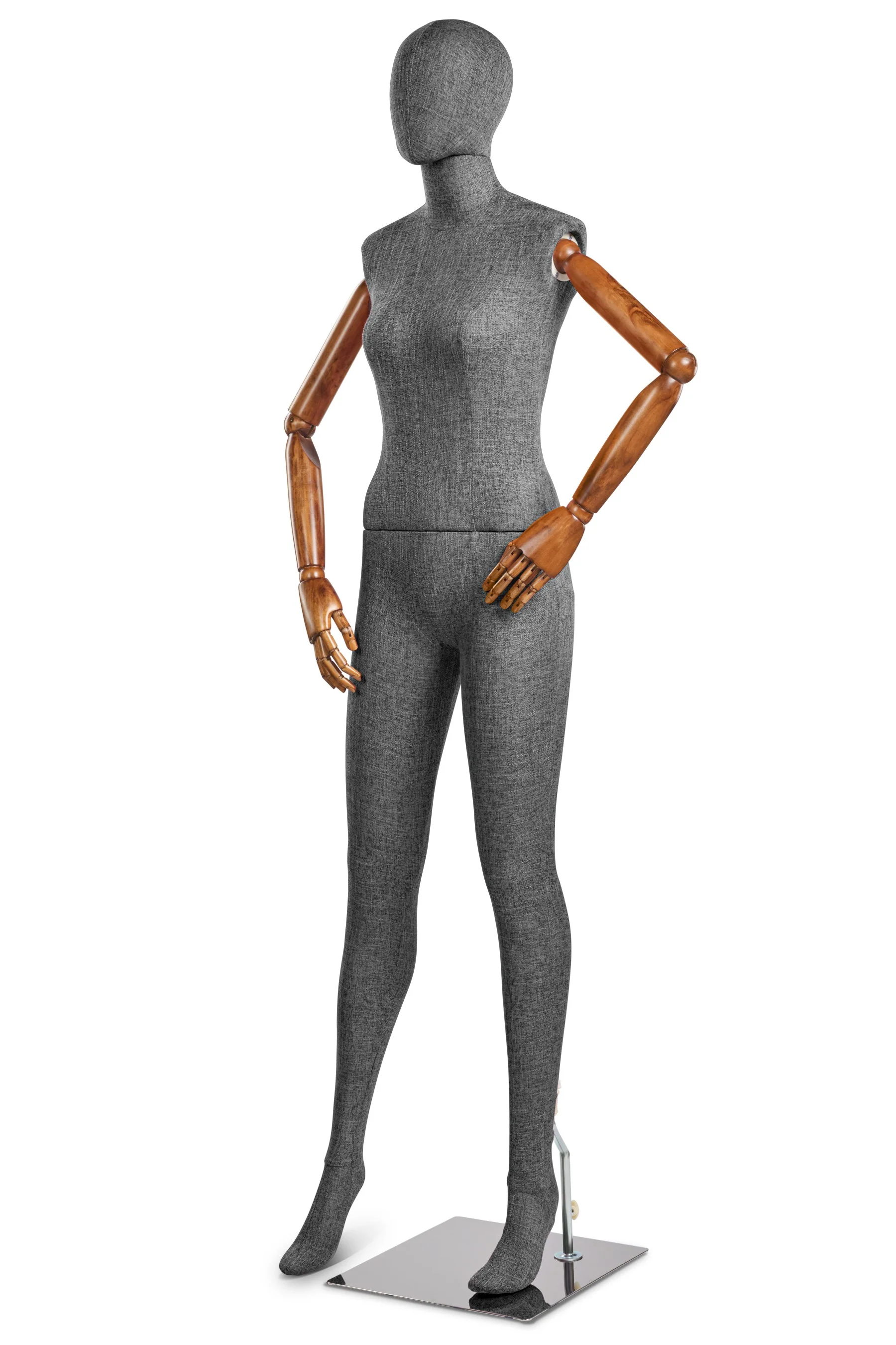 Female Fabric Wrapped Mannequin in Standing or Sitting Pose w/ Articulating Arms (WP Series) - Image 130