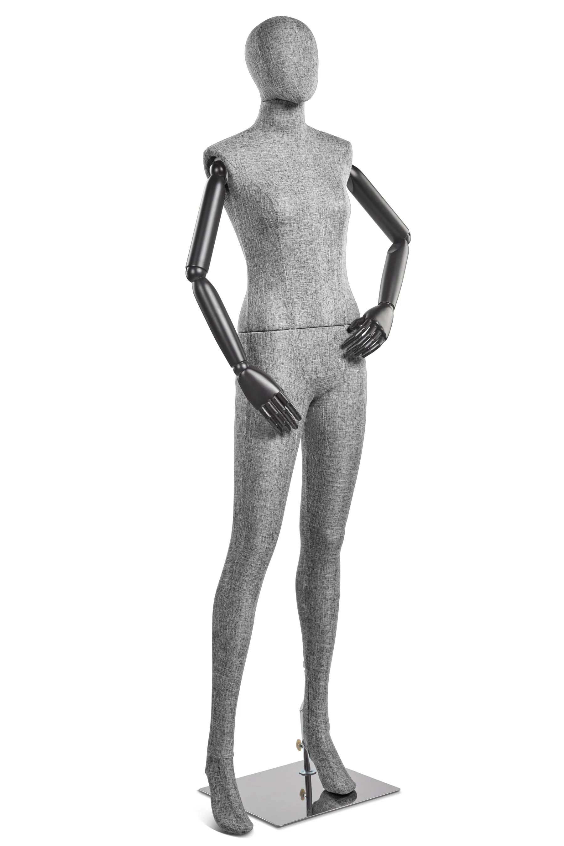 Female Fabric Wrapped Mannequin in Standing or Sitting Pose w/ Articulating Arms (WP Series) - Image 141