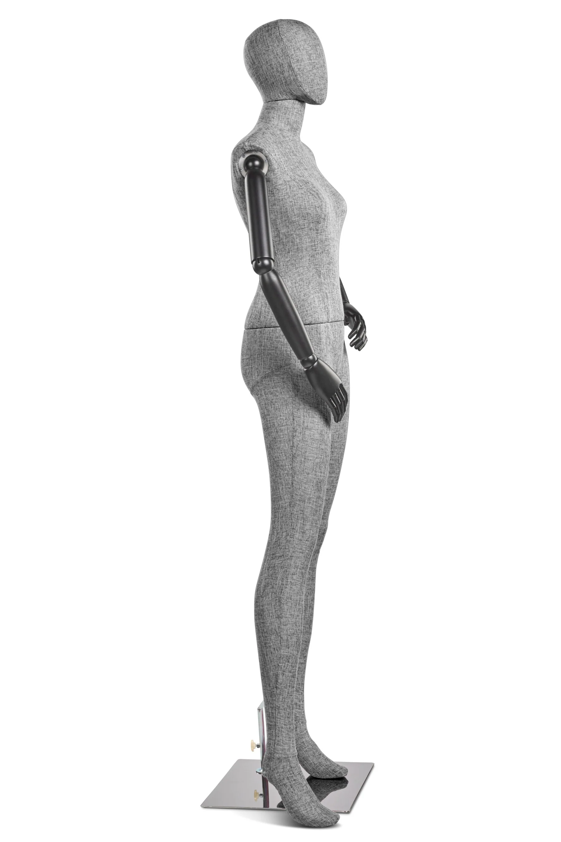 Female Fabric Wrapped Mannequin in Standing or Sitting Pose w/ Articulating Arms (WP Series) - Image 143