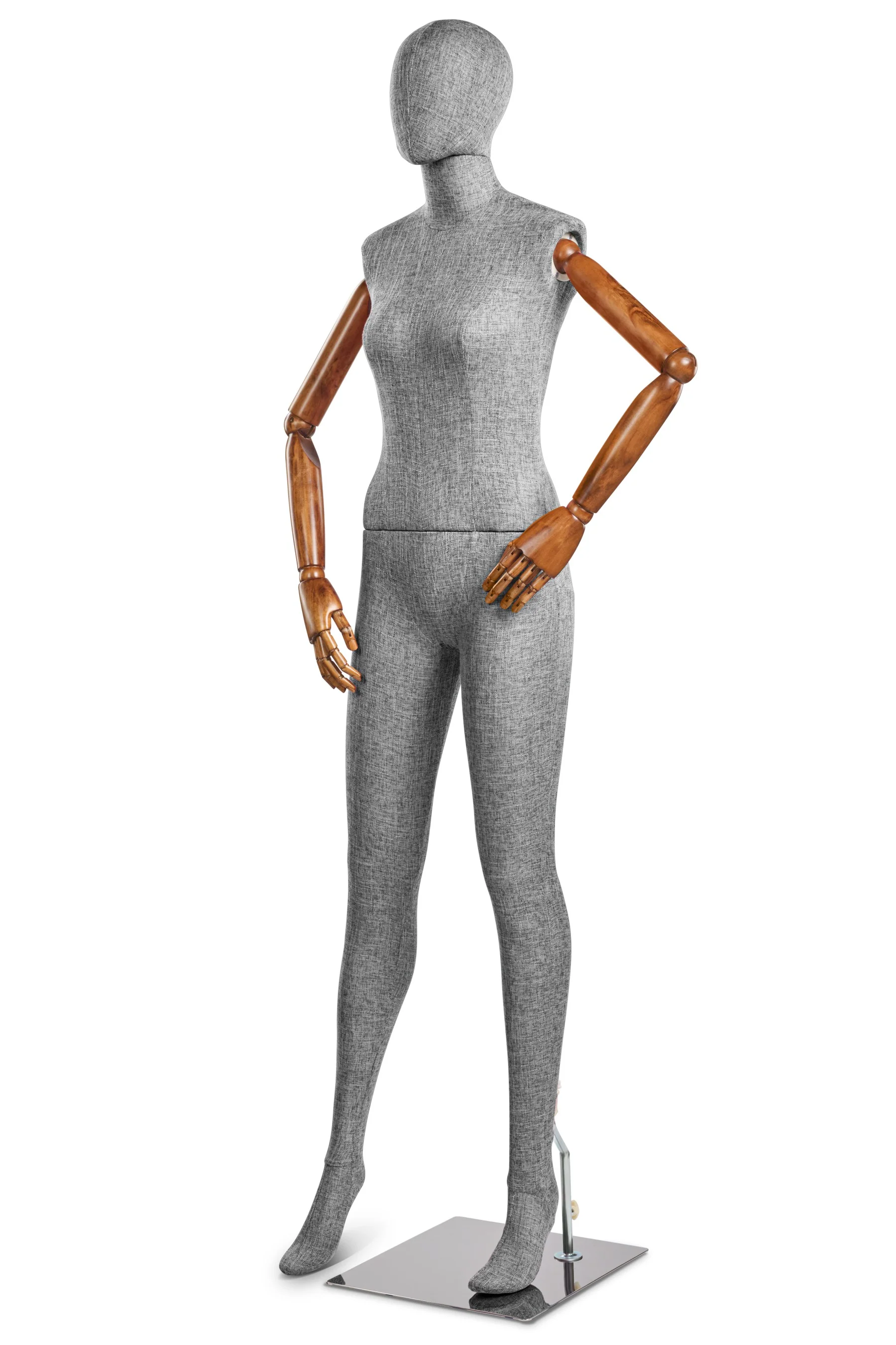 Female Fabric Wrapped Mannequin in Standing or Sitting Pose w/ Articulating Arms (WP Series) - Image 145