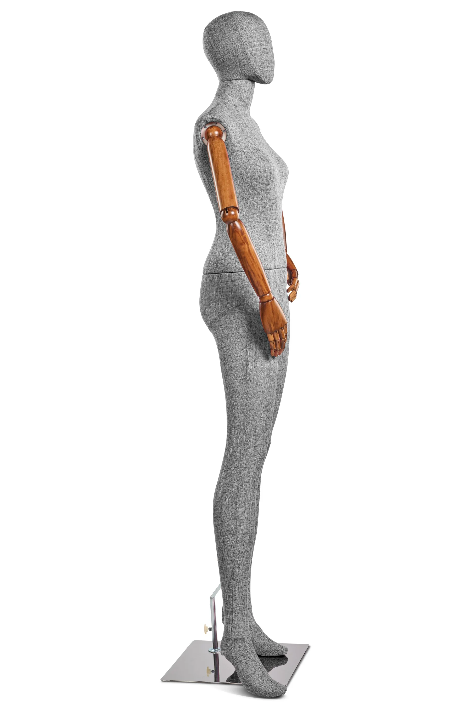 Female Fabric Wrapped Mannequin in Standing or Sitting Pose w/ Articulating Arms (WP Series) - Image 149