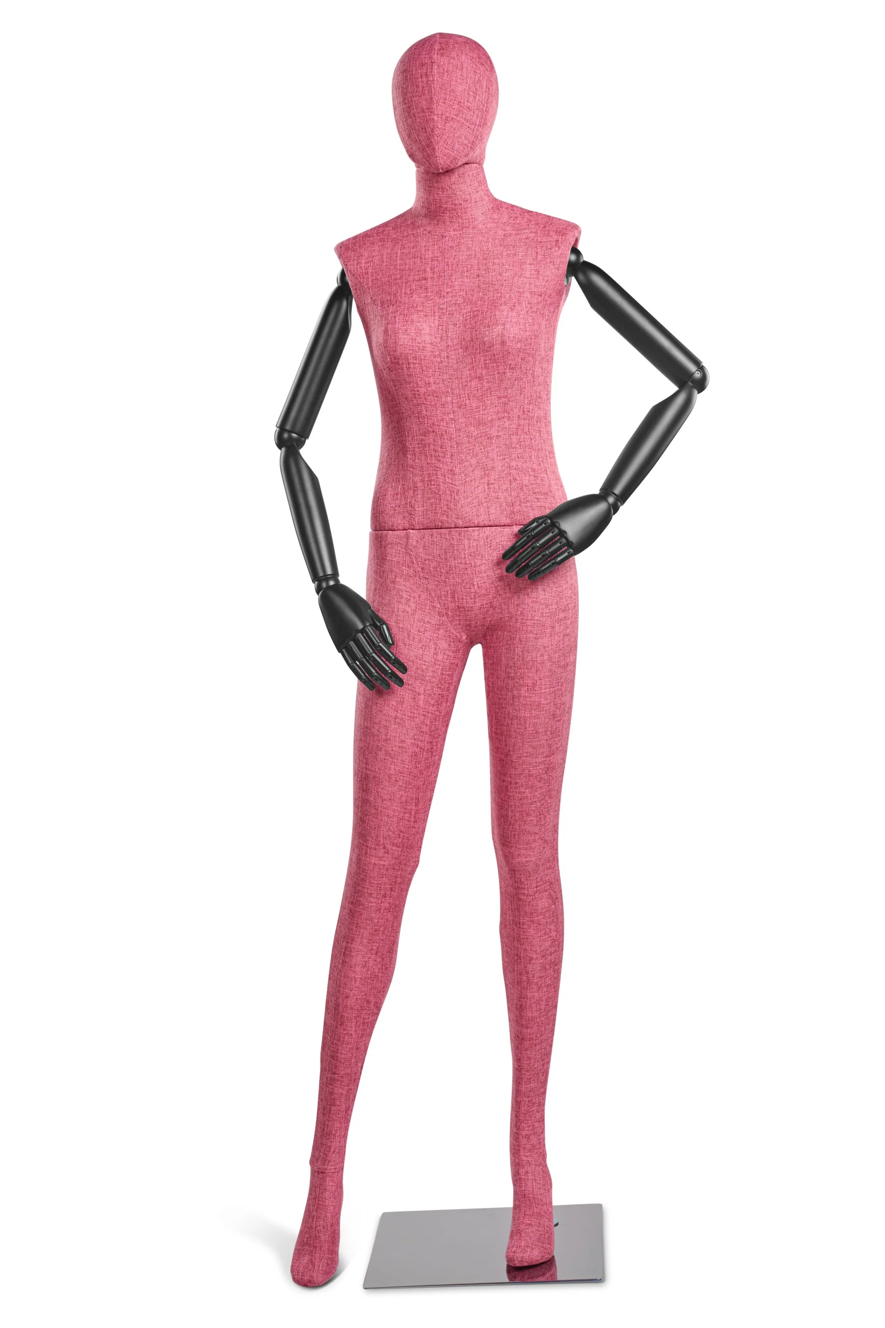 Female Fabric Wrapped Mannequin in Standing or Sitting Pose w/ Articulating Arms (WP Series) - Image 154