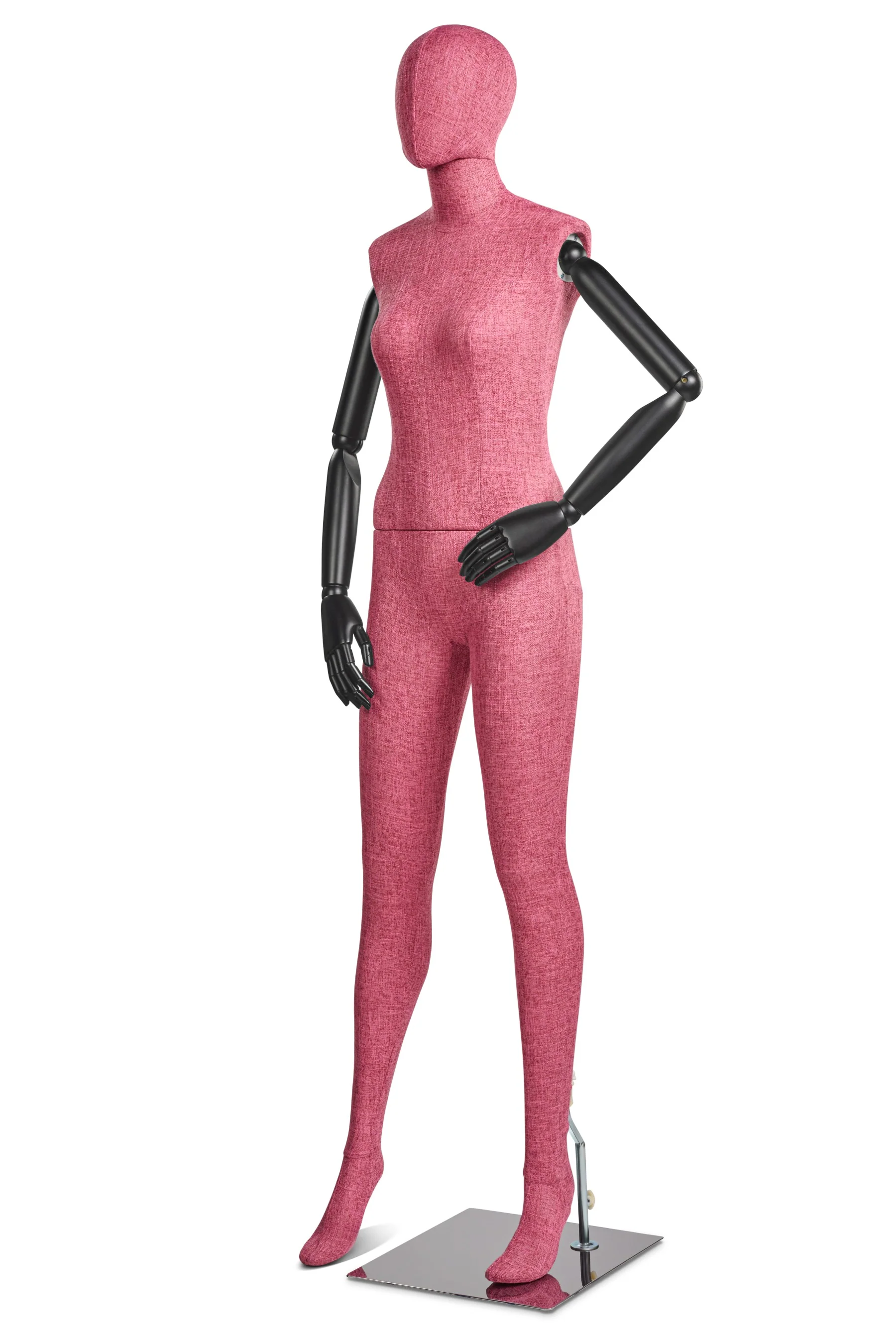 Female Fabric Wrapped Mannequin in Standing or Sitting Pose w/ Articulating Arms (WP Series) - Image 155