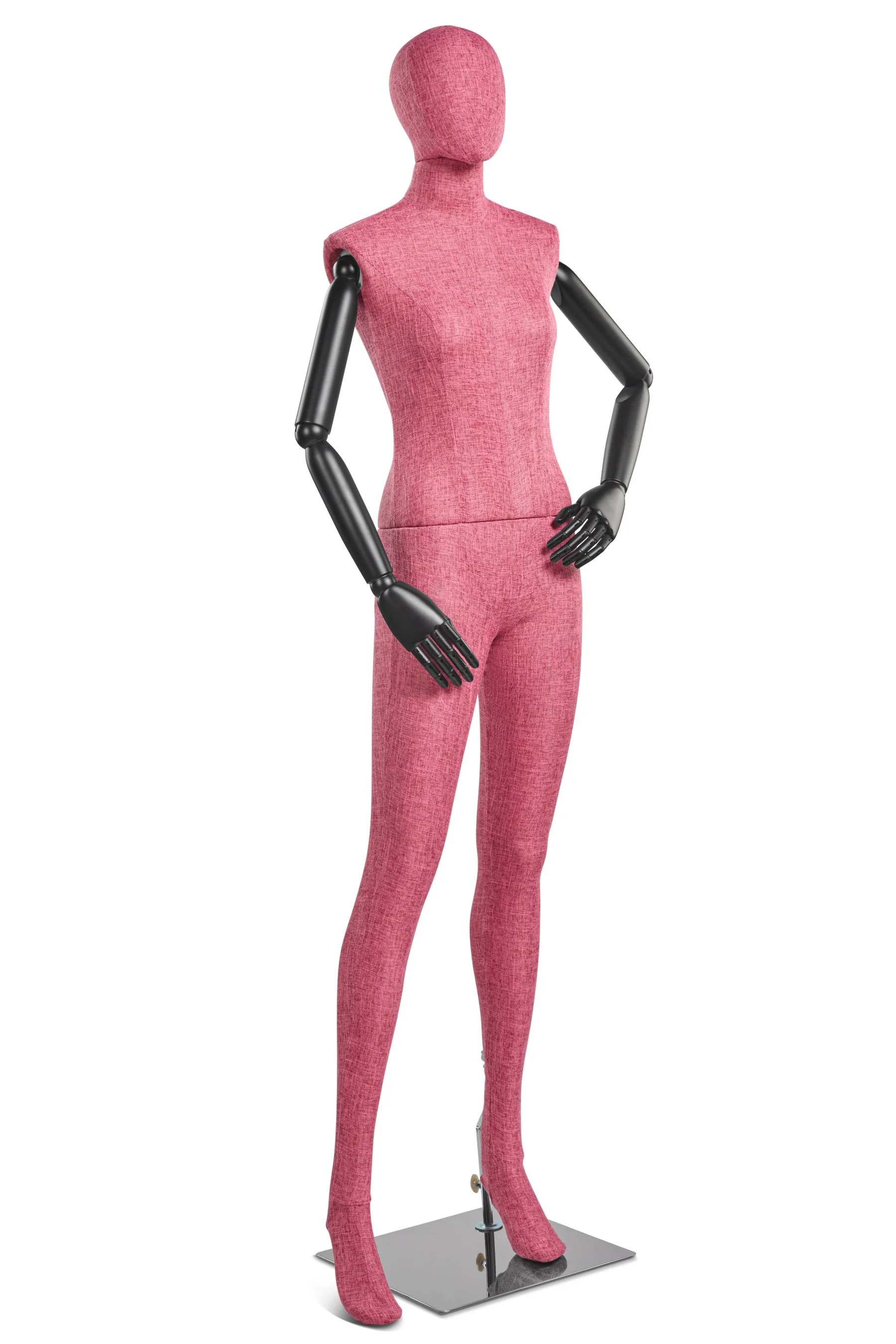 Female Fabric Wrapped Mannequin in Standing or Sitting Pose w/ Articulating Arms (WP Series) - Image 156