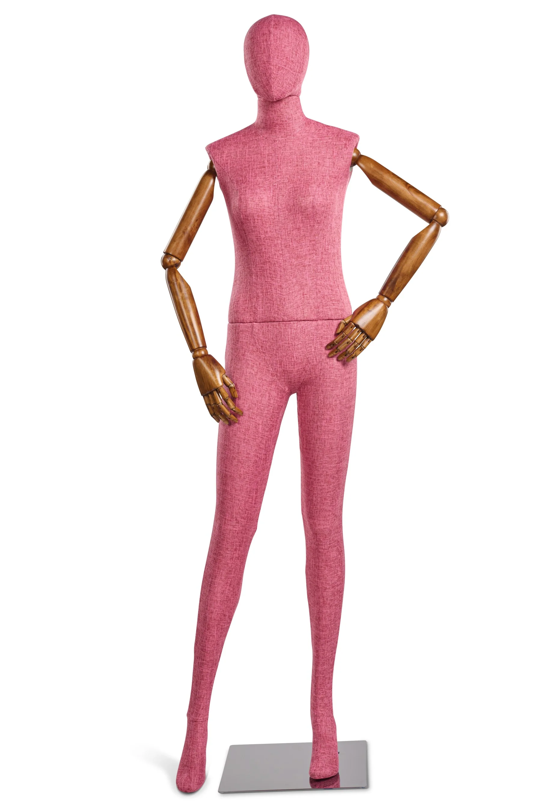 Female Fabric Wrapped Mannequin in Standing or Sitting Pose w/ Articulating Arms (WP Series) - Image 159