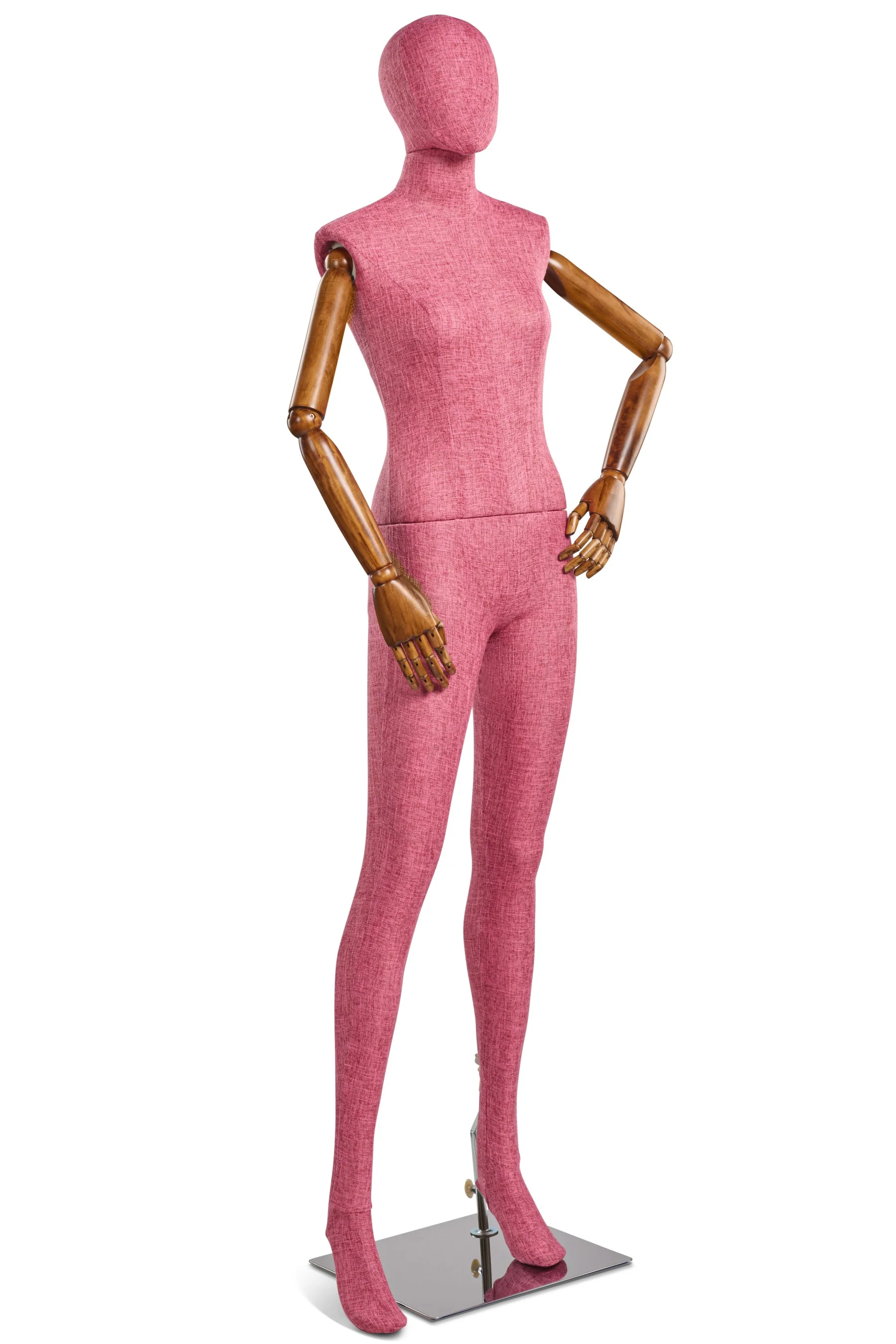 Female Fabric Wrapped Mannequin in Standing or Sitting Pose w/ Articulating Arms (WP Series) - Image 161