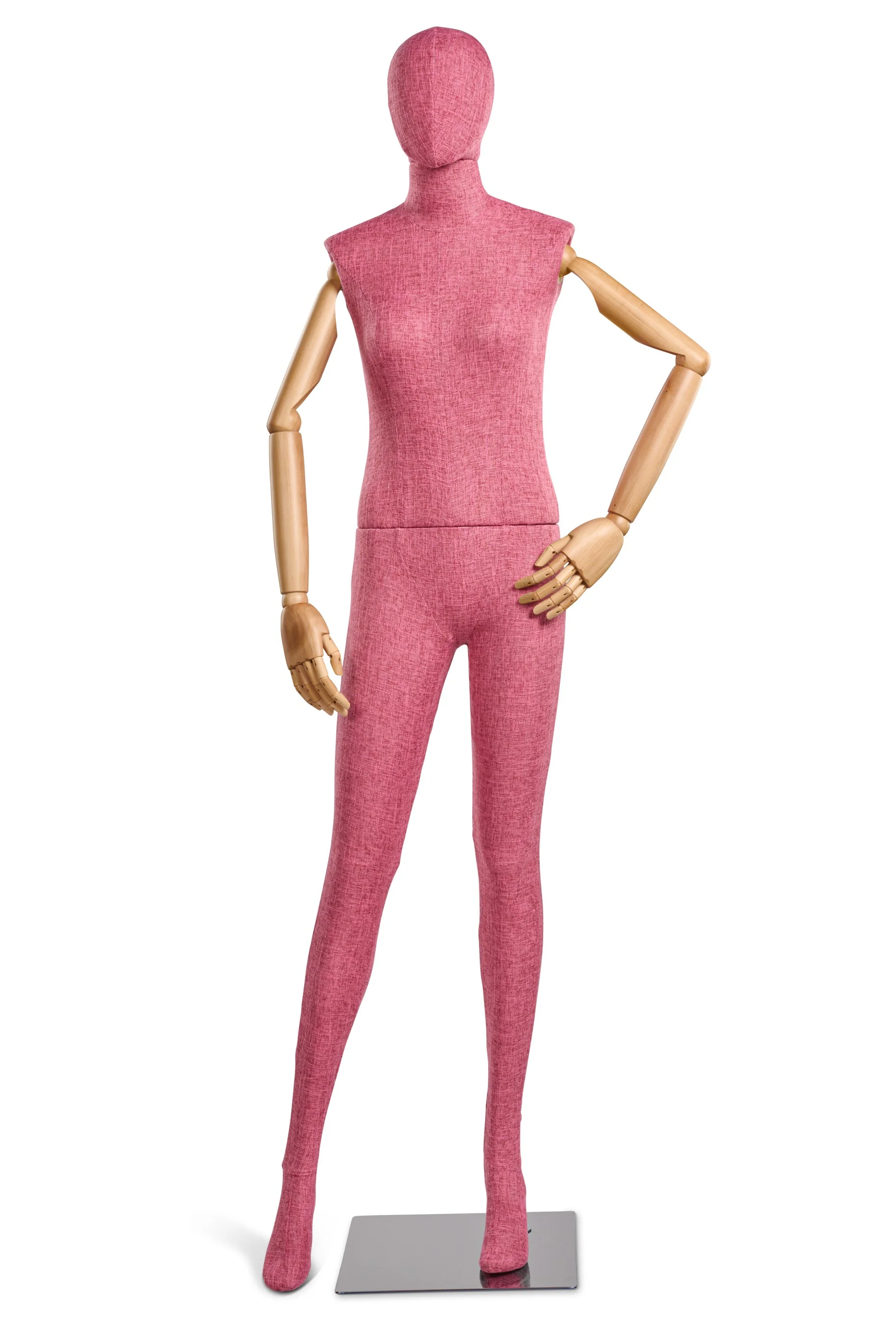 Female Fabric Wrapped Mannequin in Standing or Sitting Pose w/ Articulating Arms (WP Series) - Image 164