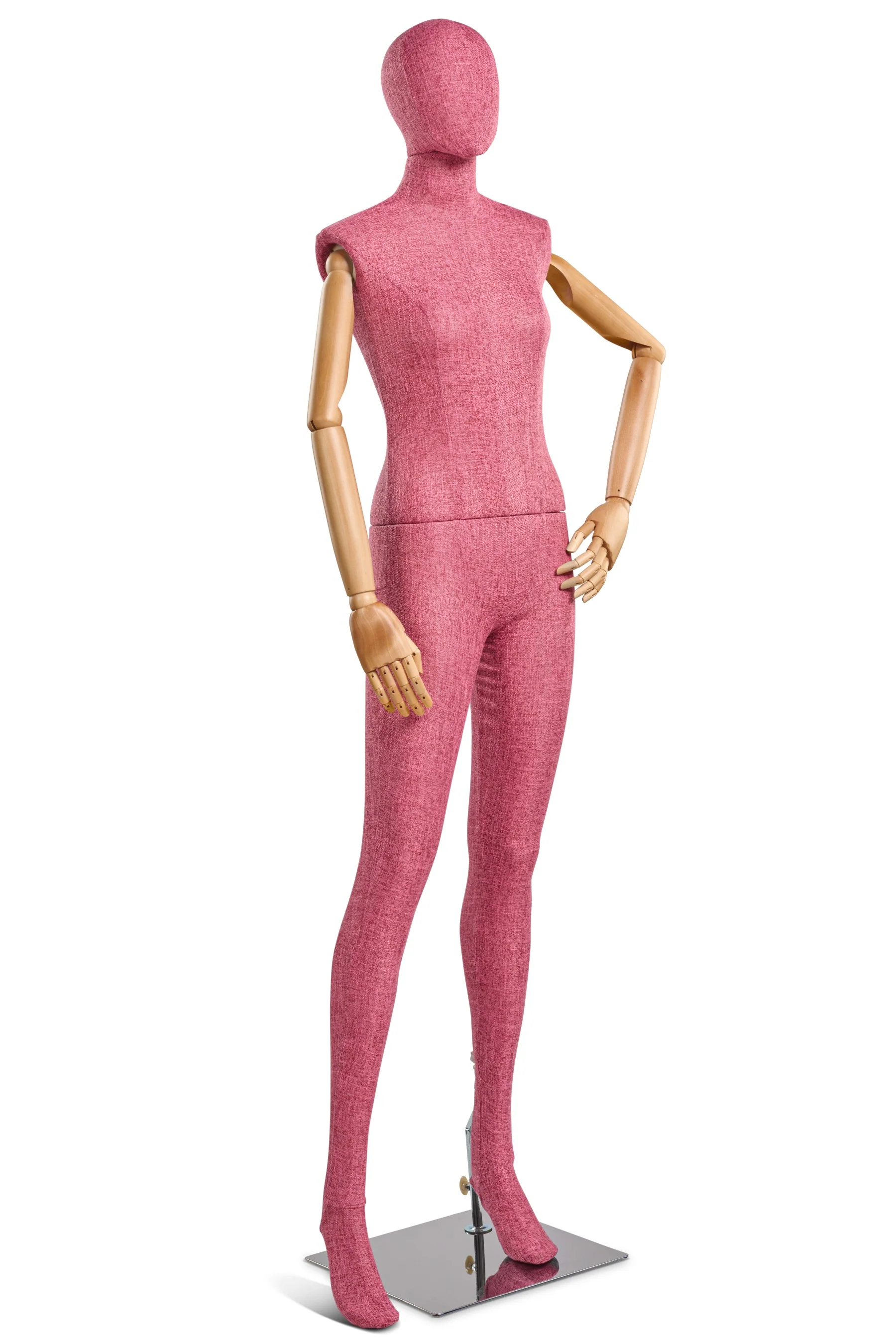 Female Fabric Wrapped Mannequin in Standing or Sitting Pose w/ Articulating Arms (WP Series) - Image 166