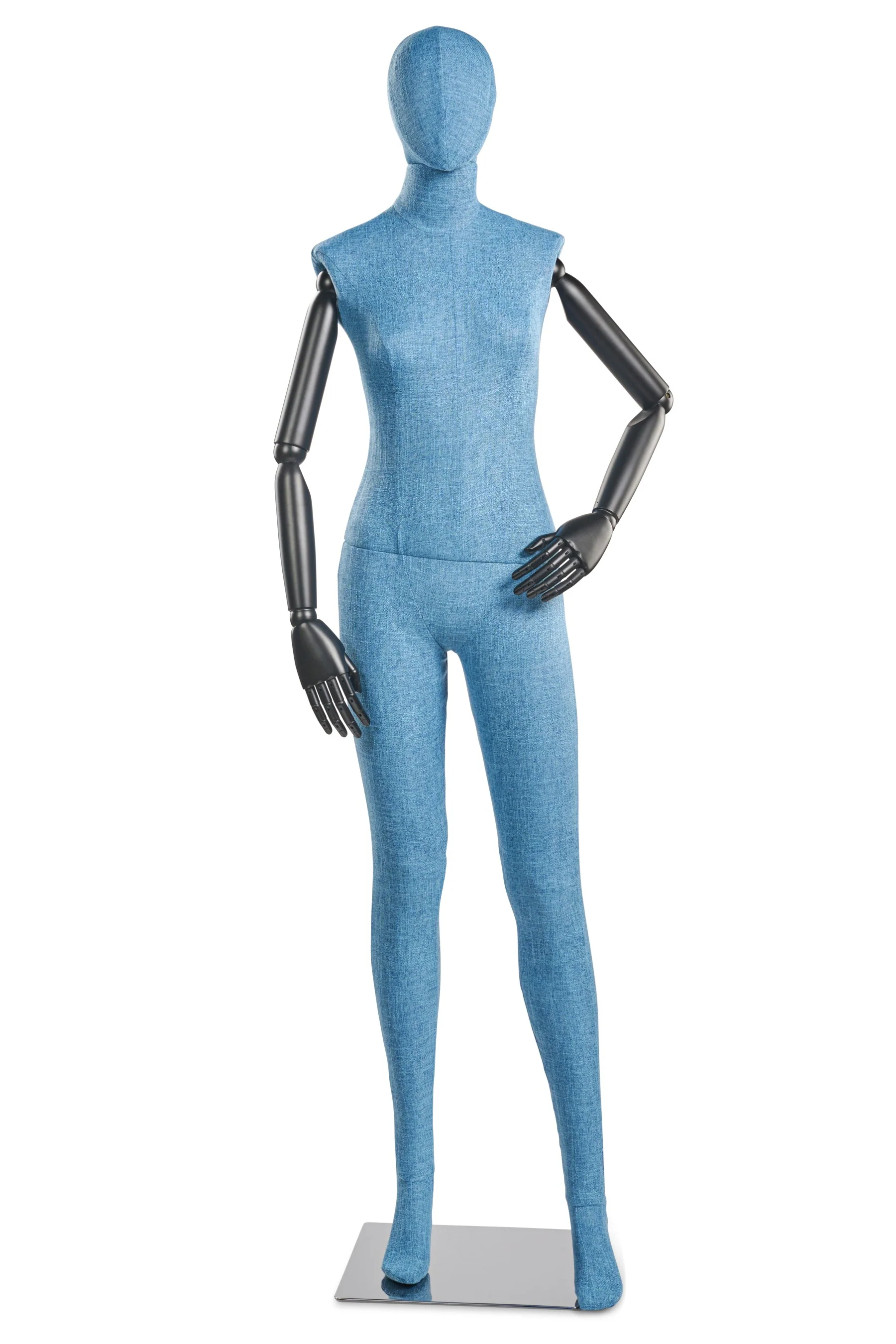 Female Fabric Wrapped Mannequin in Standing or Sitting Pose w/ Articulating Arms (WP Series) - Image 169