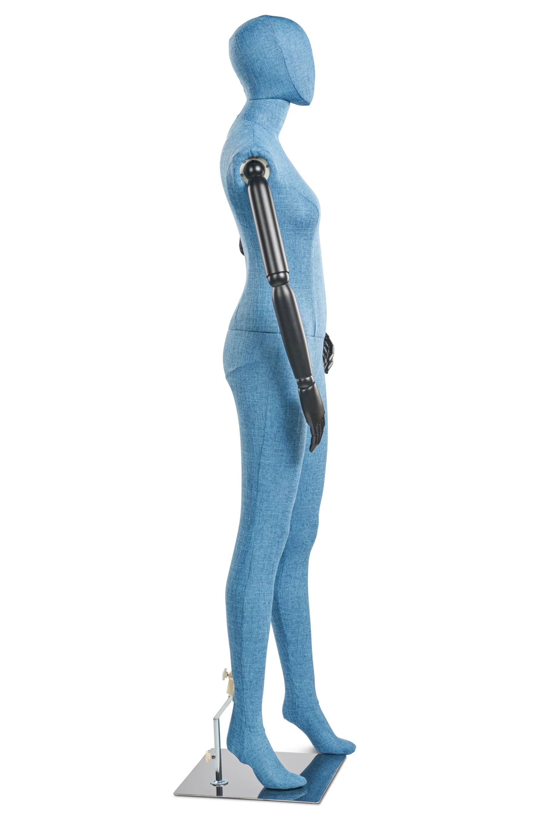 Female Fabric Wrapped Mannequin in Standing or Sitting Pose w/ Articulating Arms (WP Series) - Image 173