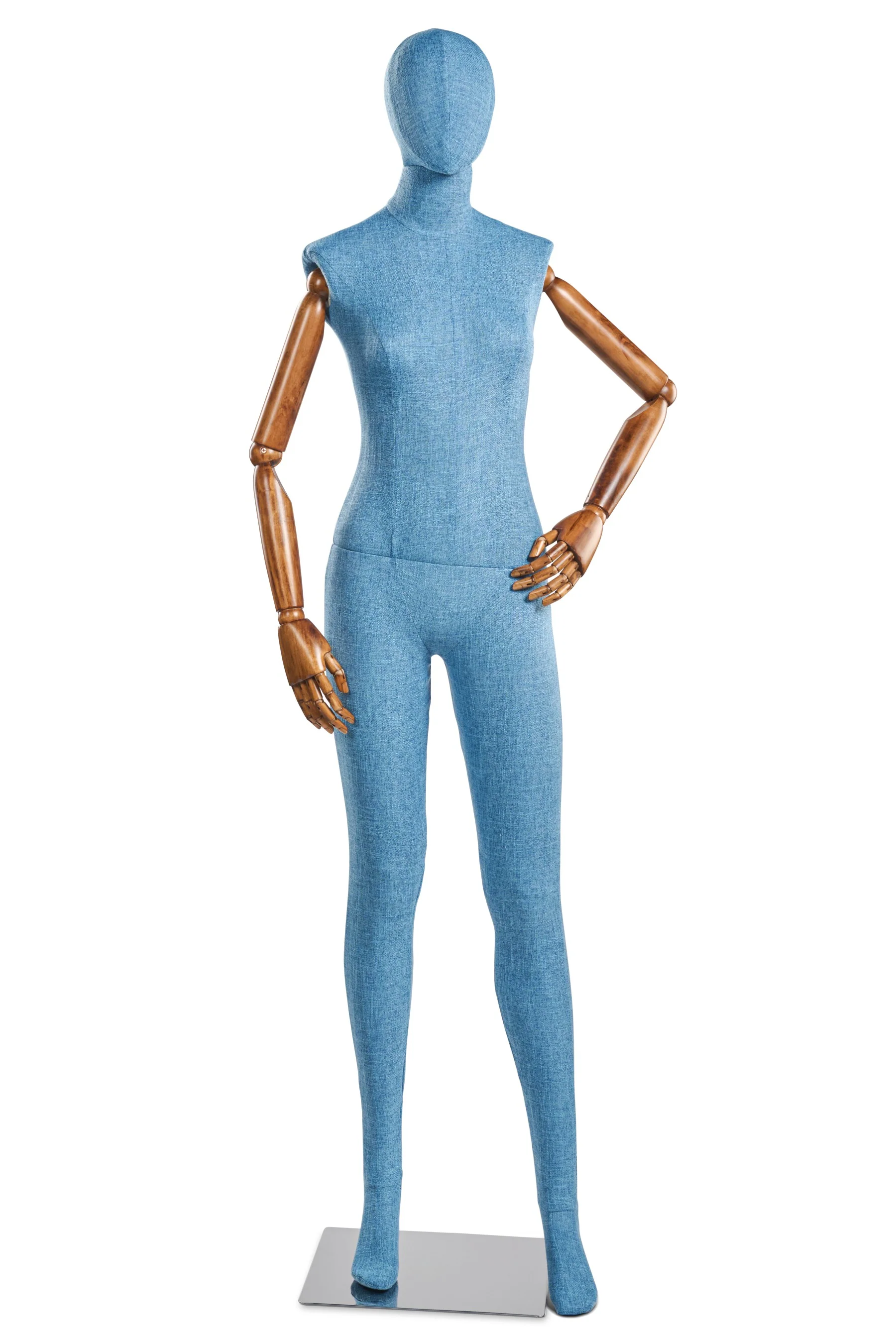 Female Fabric Wrapped Mannequin in Standing or Sitting Pose w/ Articulating Arms (WP Series) - Image 174