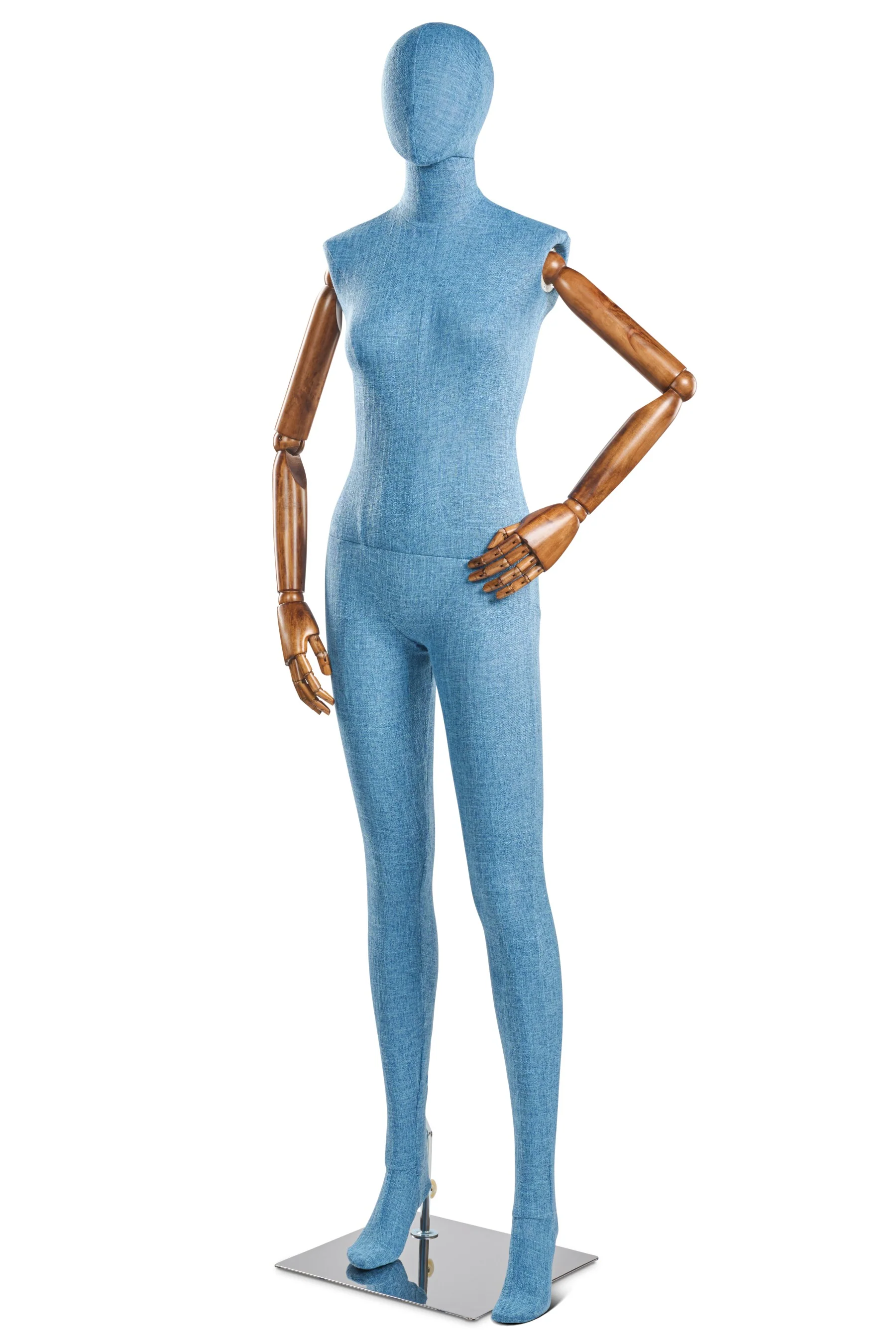 Female Fabric Wrapped Mannequin in Standing or Sitting Pose w/ Articulating Arms (WP Series) - Image 175