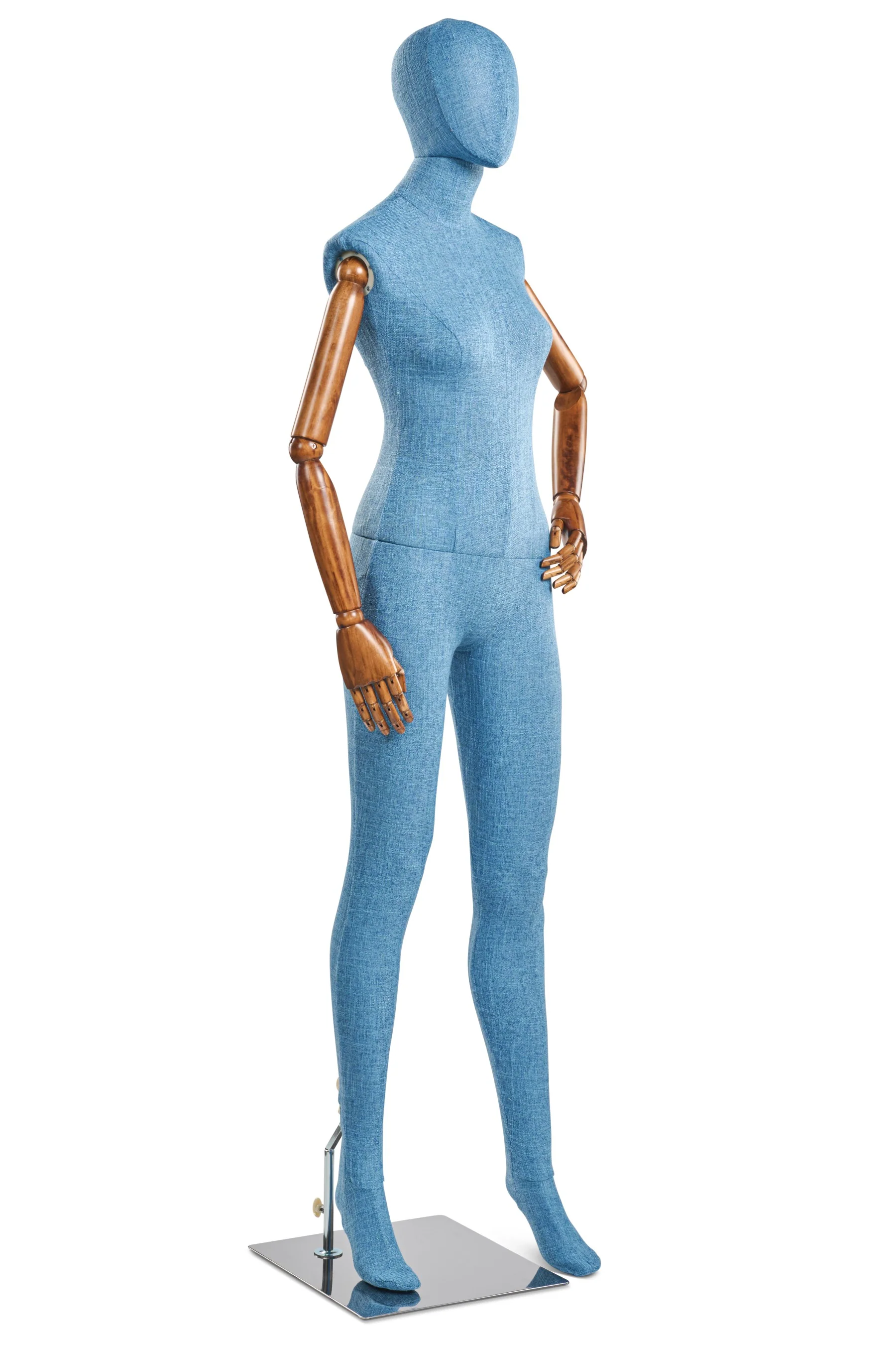 Female Fabric Wrapped Mannequin in Standing or Sitting Pose w/ Articulating Arms (WP Series) - Image 176