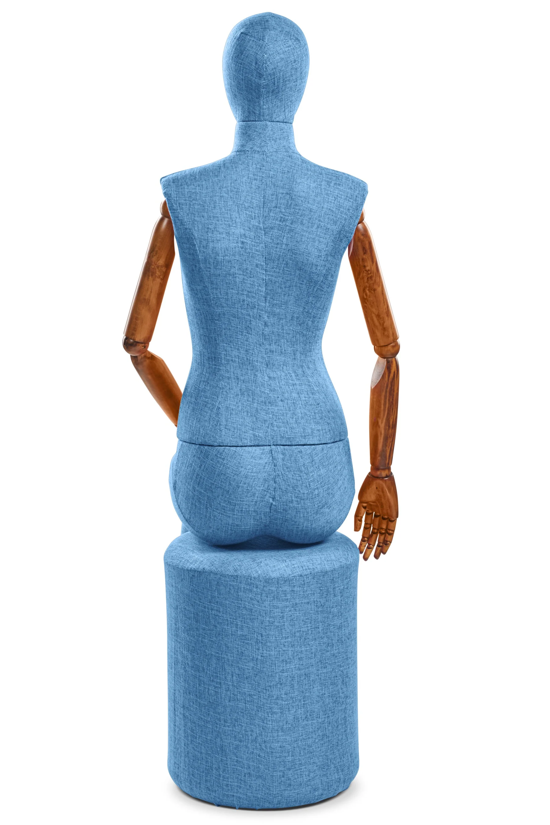 Female Fabric Wrapped Mannequin in Standing or Sitting Pose w/ Articulating Arms (WP Series) - Image 191