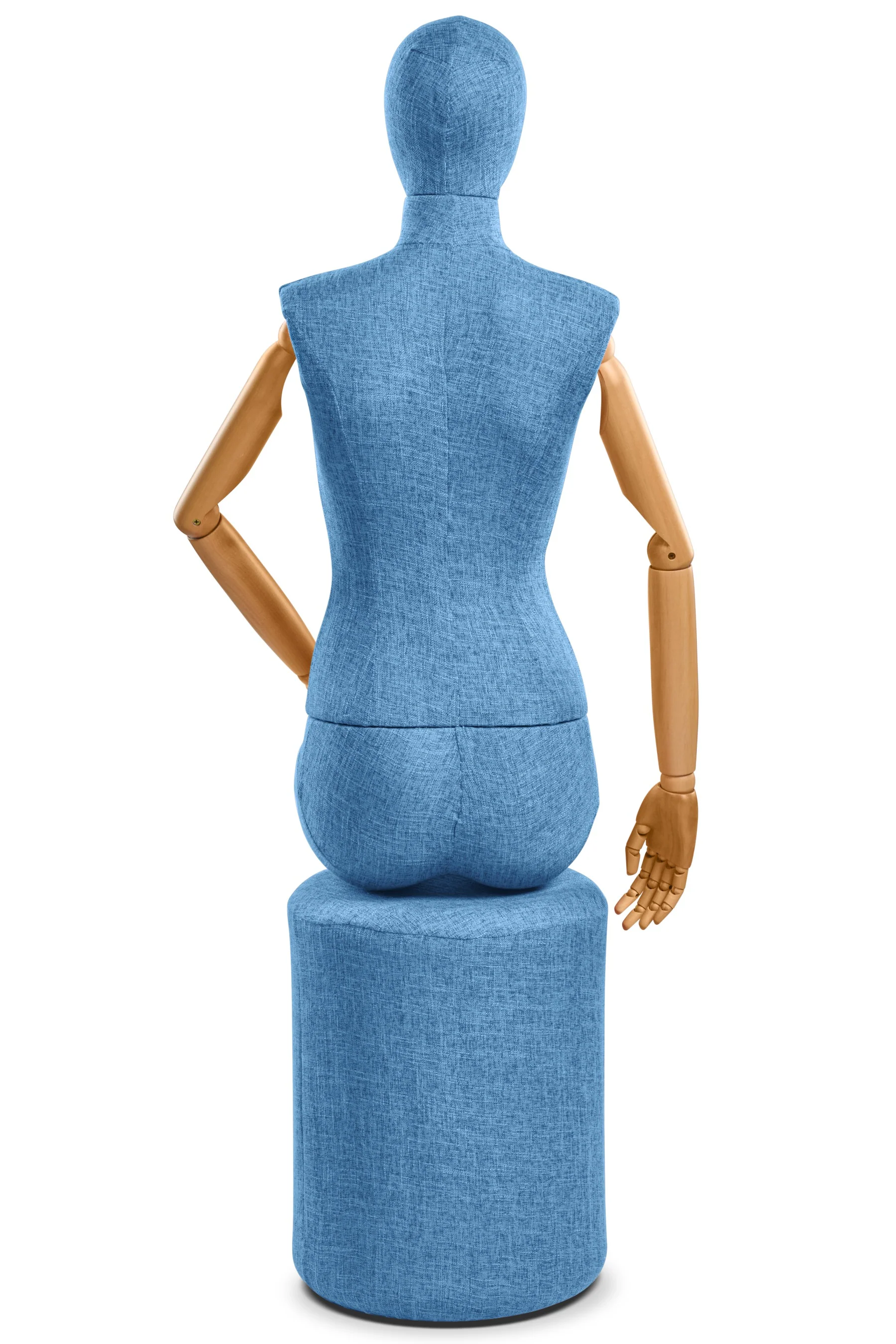 Female Fabric Wrapped Mannequin in Standing or Sitting Pose w/ Articulating Arms (WP Series) - Image 196