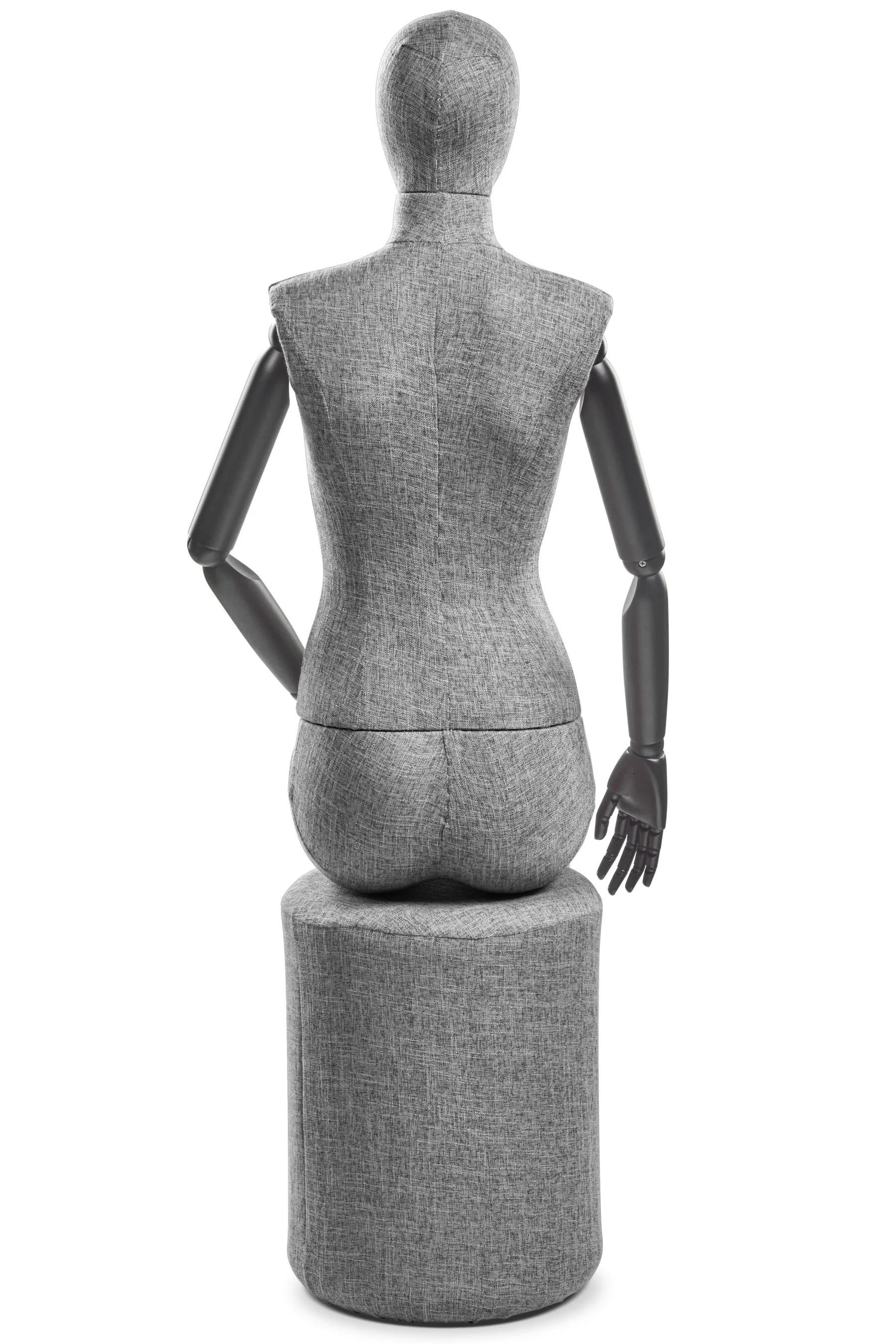 Female Fabric Wrapped Mannequin in Standing or Sitting Pose w/ Articulating Arms (WP Series) - Image 215
