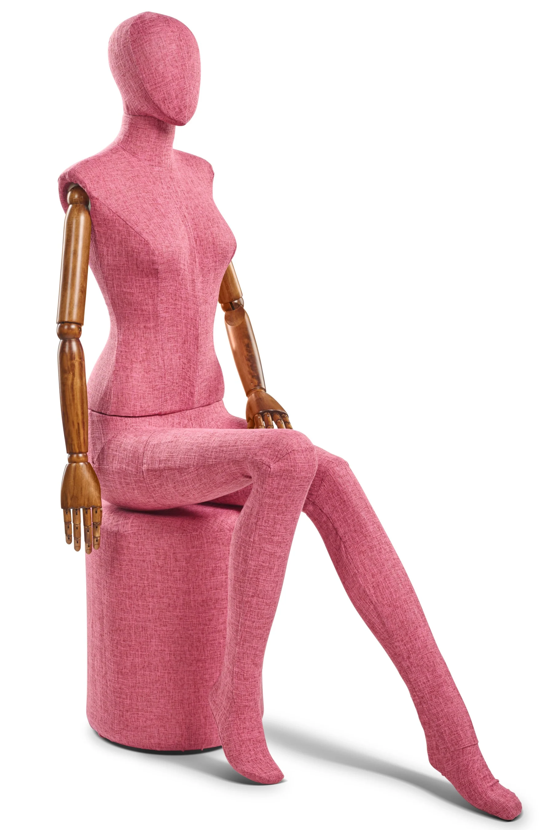 Female Fabric Wrapped Mannequin in Standing or Sitting Pose w/ Articulating Arms (WP Series) - Image 231