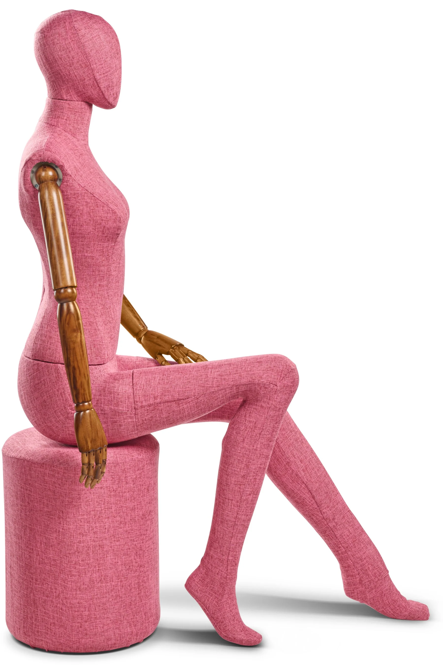 Female Fabric Wrapped Mannequin in Standing or Sitting Pose w/ Articulating Arms (WP Series) - Image 235
