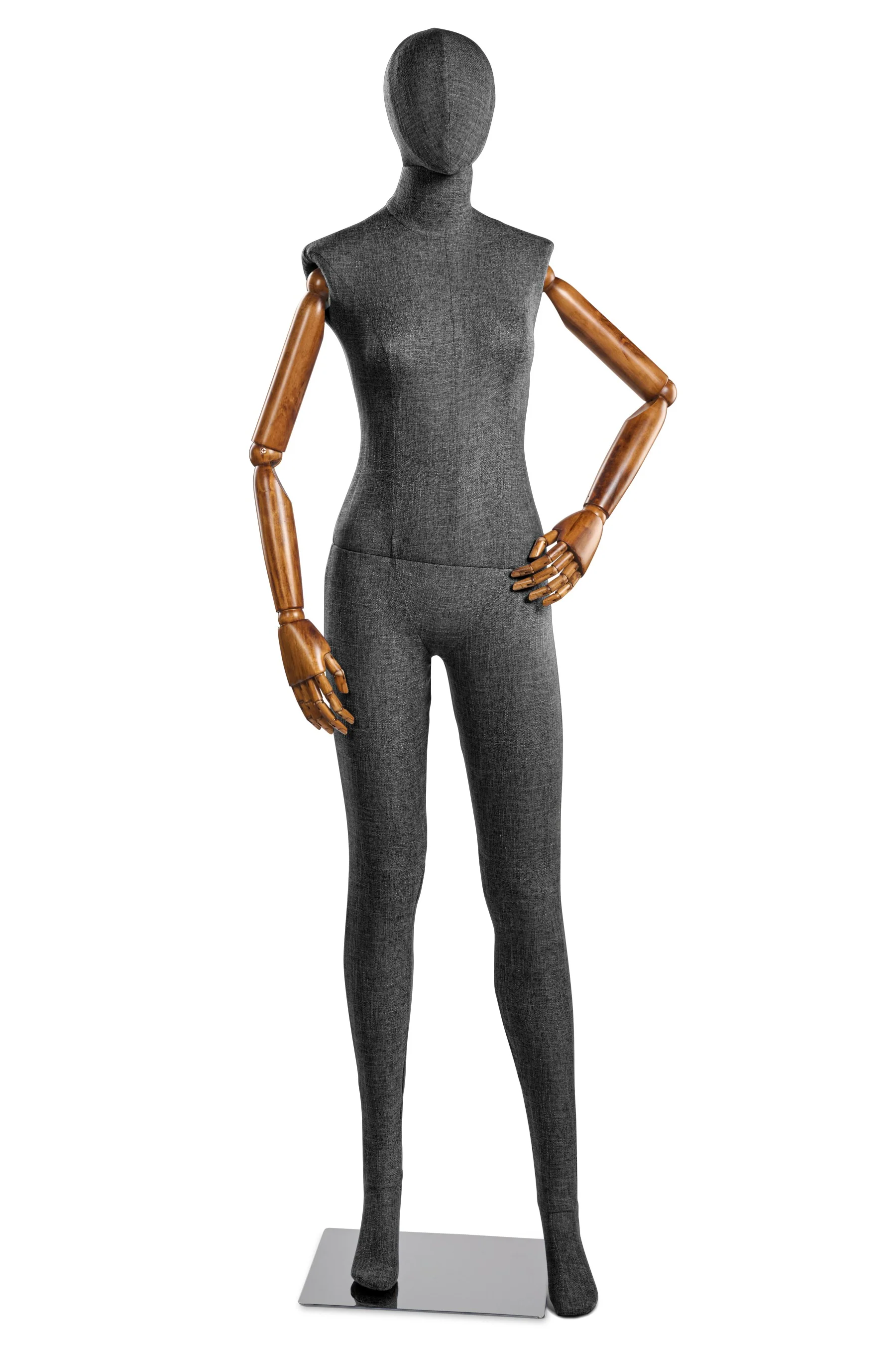 Female Fabric Wrapped Mannequin in Standing or Sitting Pose w/ Articulating Arms (WP Series) - Image 241