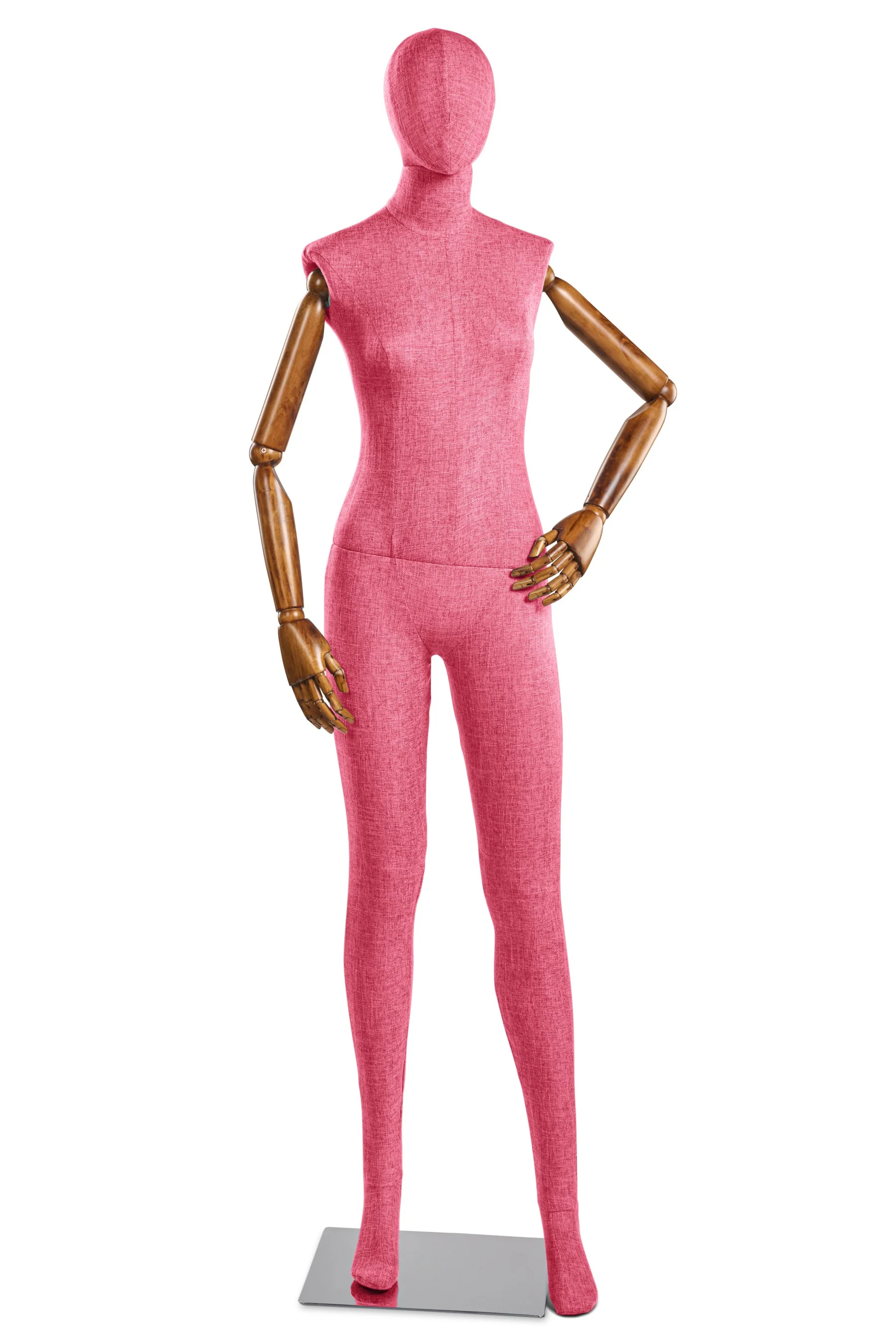 Female Fabric Wrapped Mannequin in Standing or Sitting Pose w/ Articulating Arms (WP Series) - Image 247