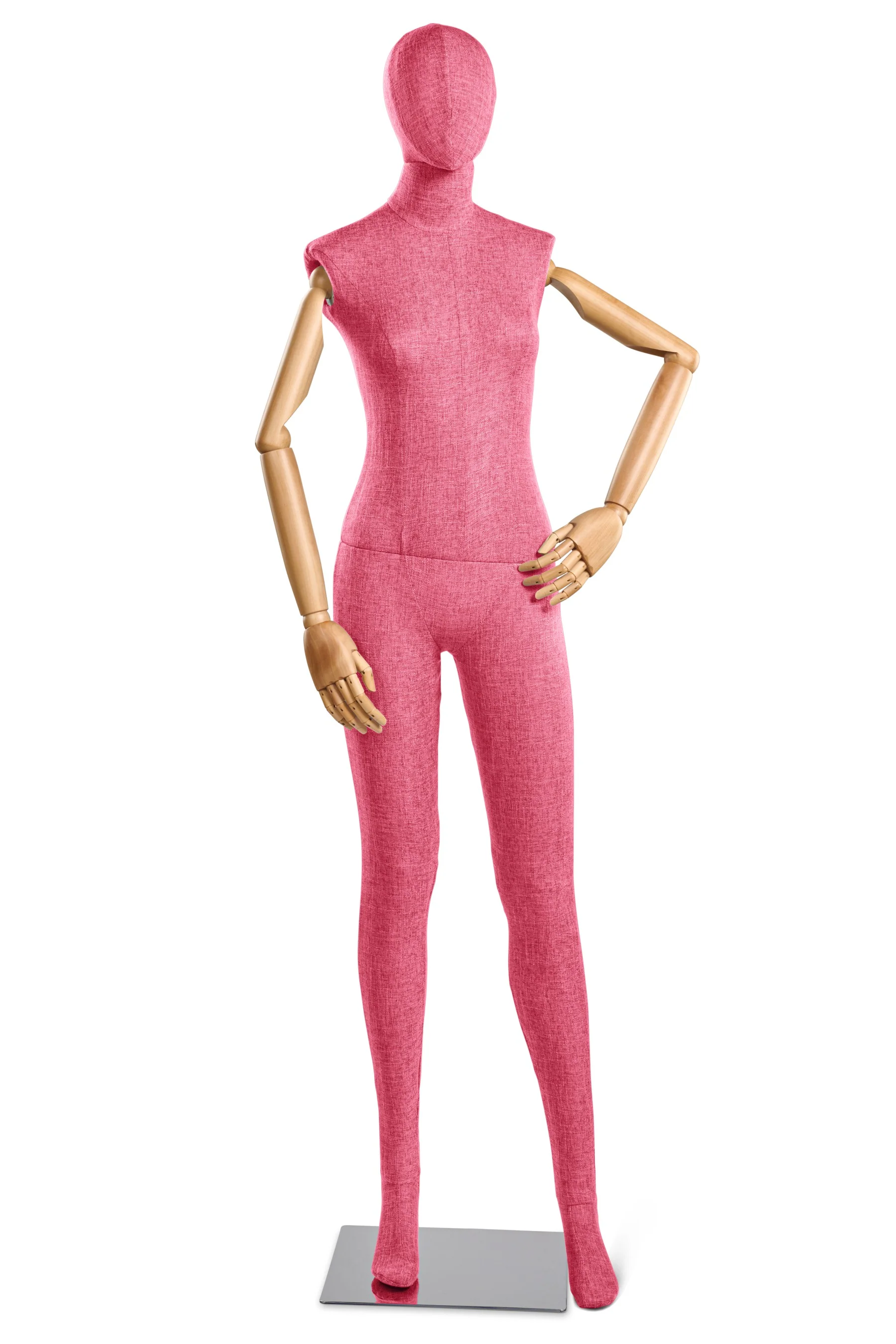 Female Fabric Wrapped Mannequin in Standing or Sitting Pose w/ Articulating Arms (WP Series) - Image 248