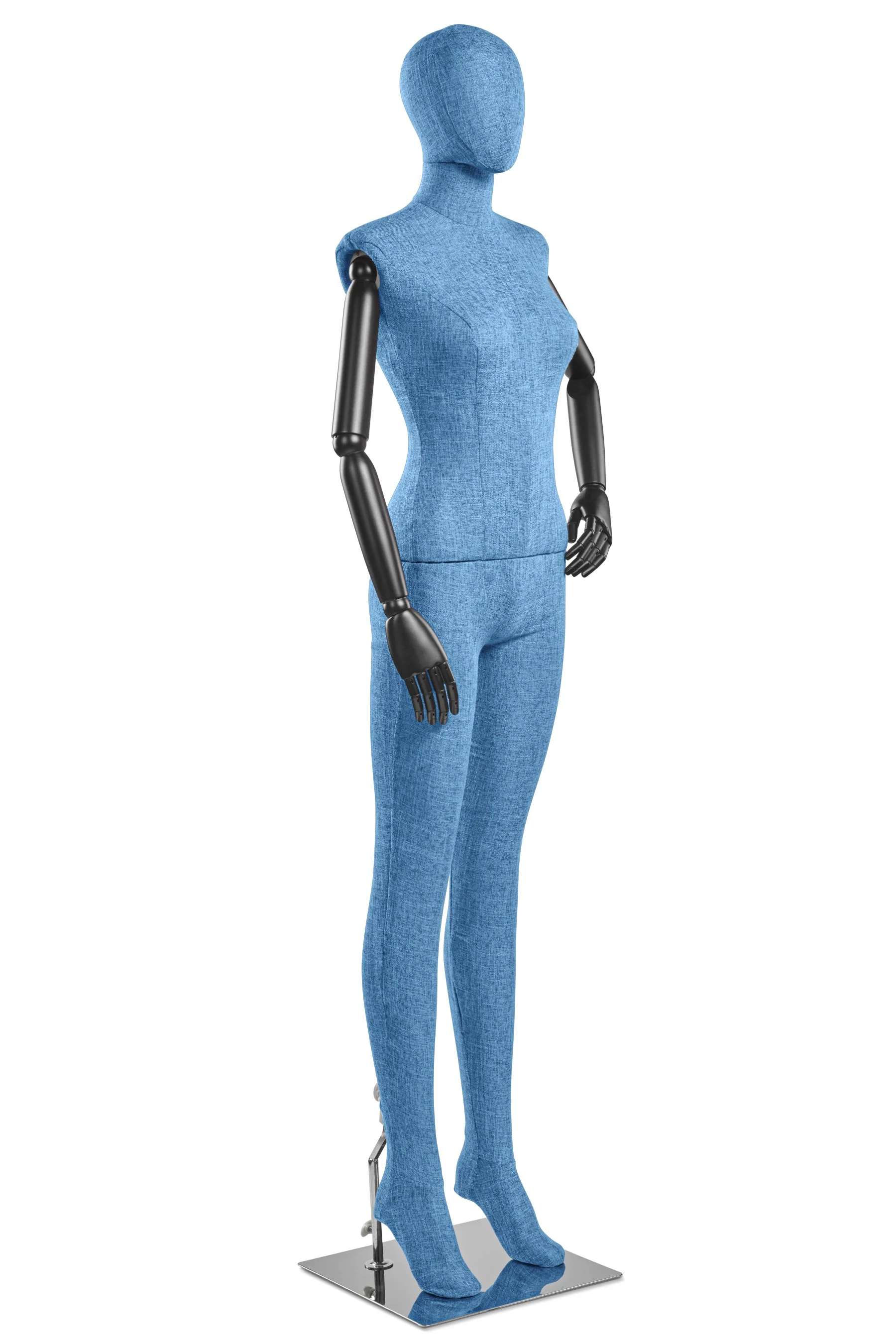 Female Fabric Wrapped Mannequin in Standing or Sitting Pose w/ Articulating Arms (WP Series) - Image 51