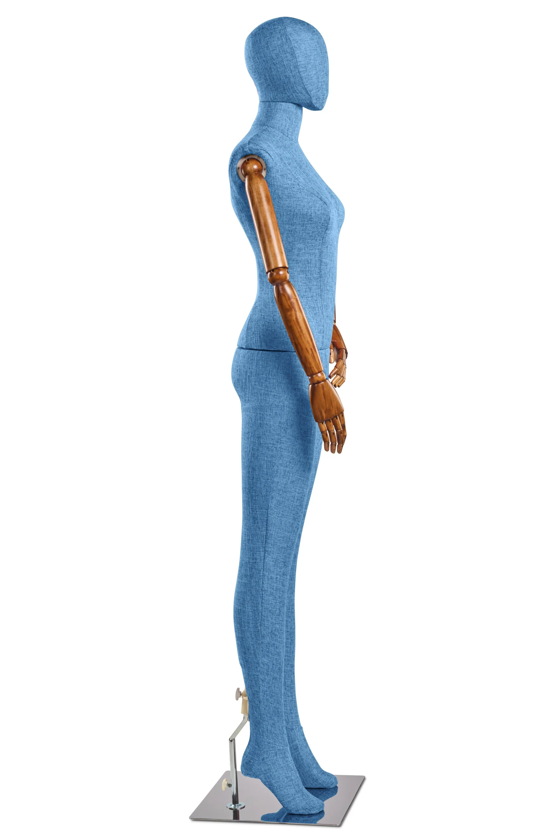Female Fabric Wrapped Mannequin in Standing or Sitting Pose w/ Articulating Arms (WP Series) - Image 58