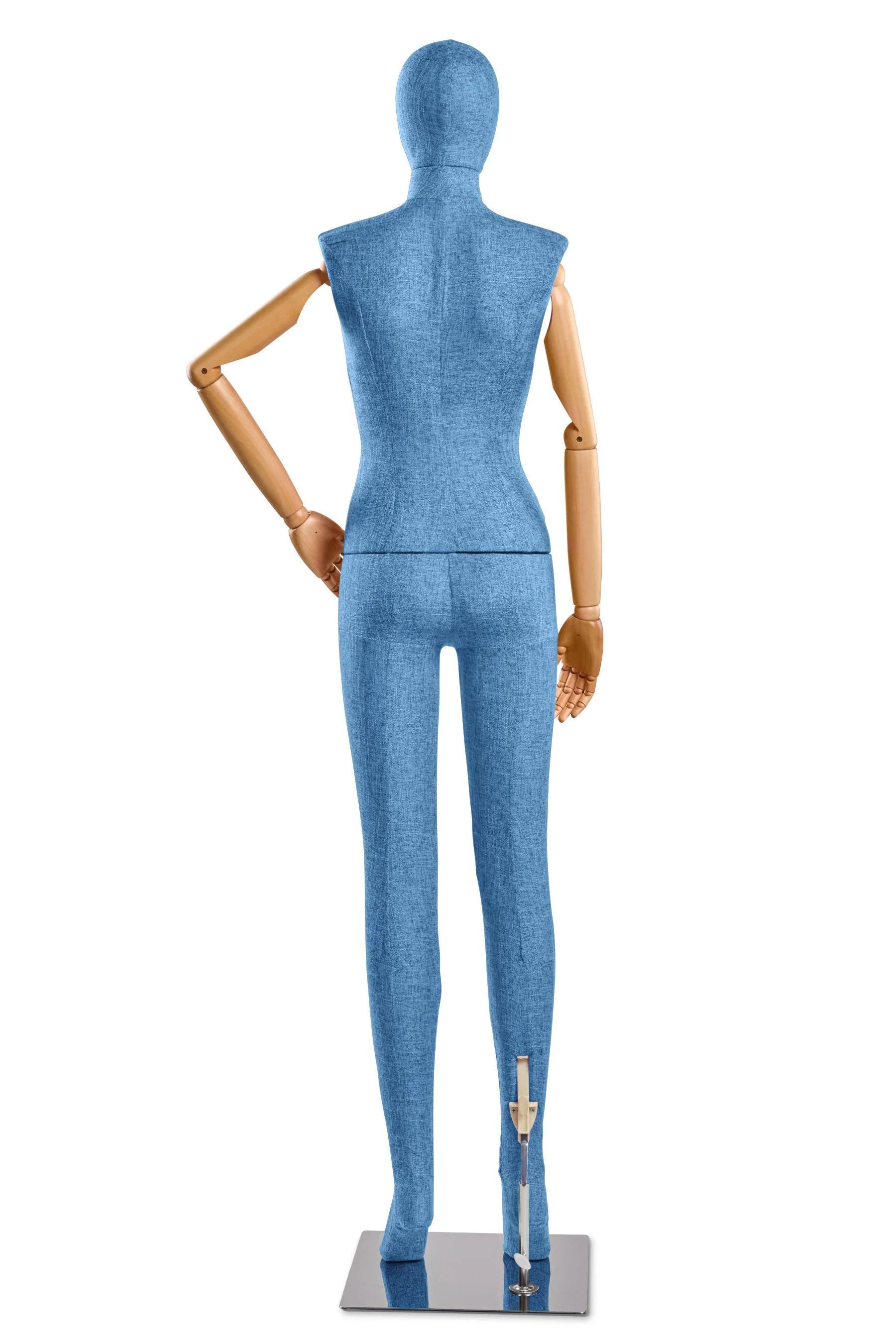 Female Fabric Wrapped Mannequin in Standing or Sitting Pose w/ Articulating Arms (WP Series) - Image 62