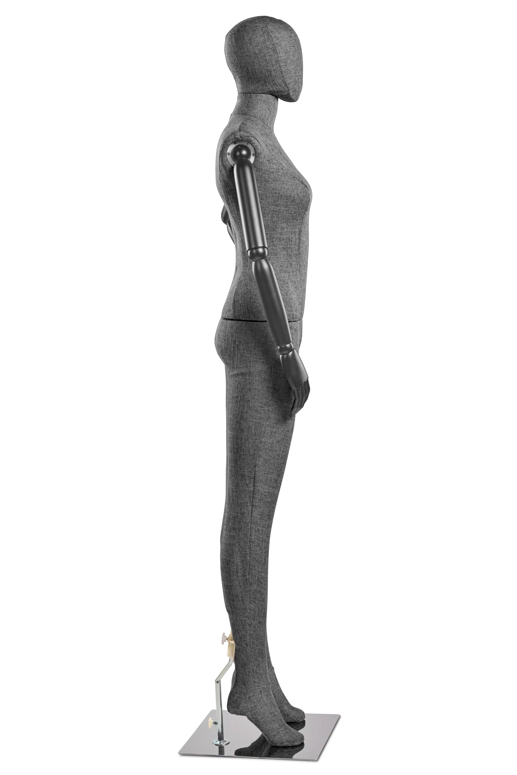 Female Fabric Wrapped Mannequin in Standing or Sitting Pose w/ Articulating Arms (WP Series) - Image 68