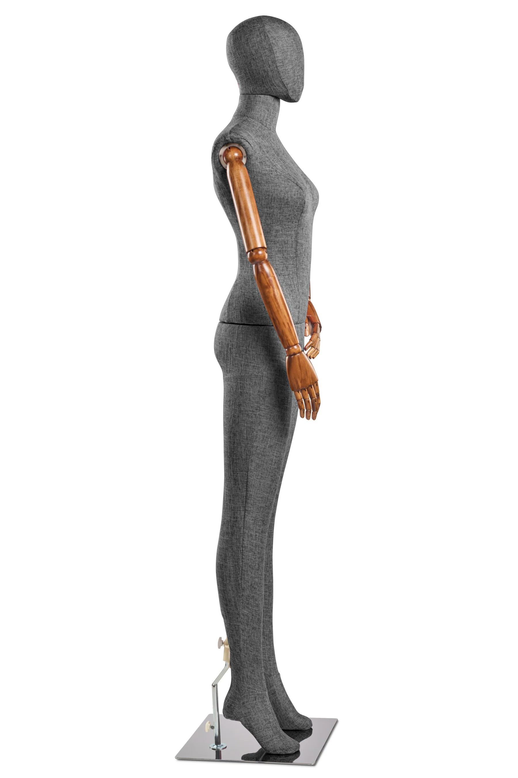 Female Fabric Wrapped Mannequin in Standing or Sitting Pose w/ Articulating Arms (WP Series) - Image 73