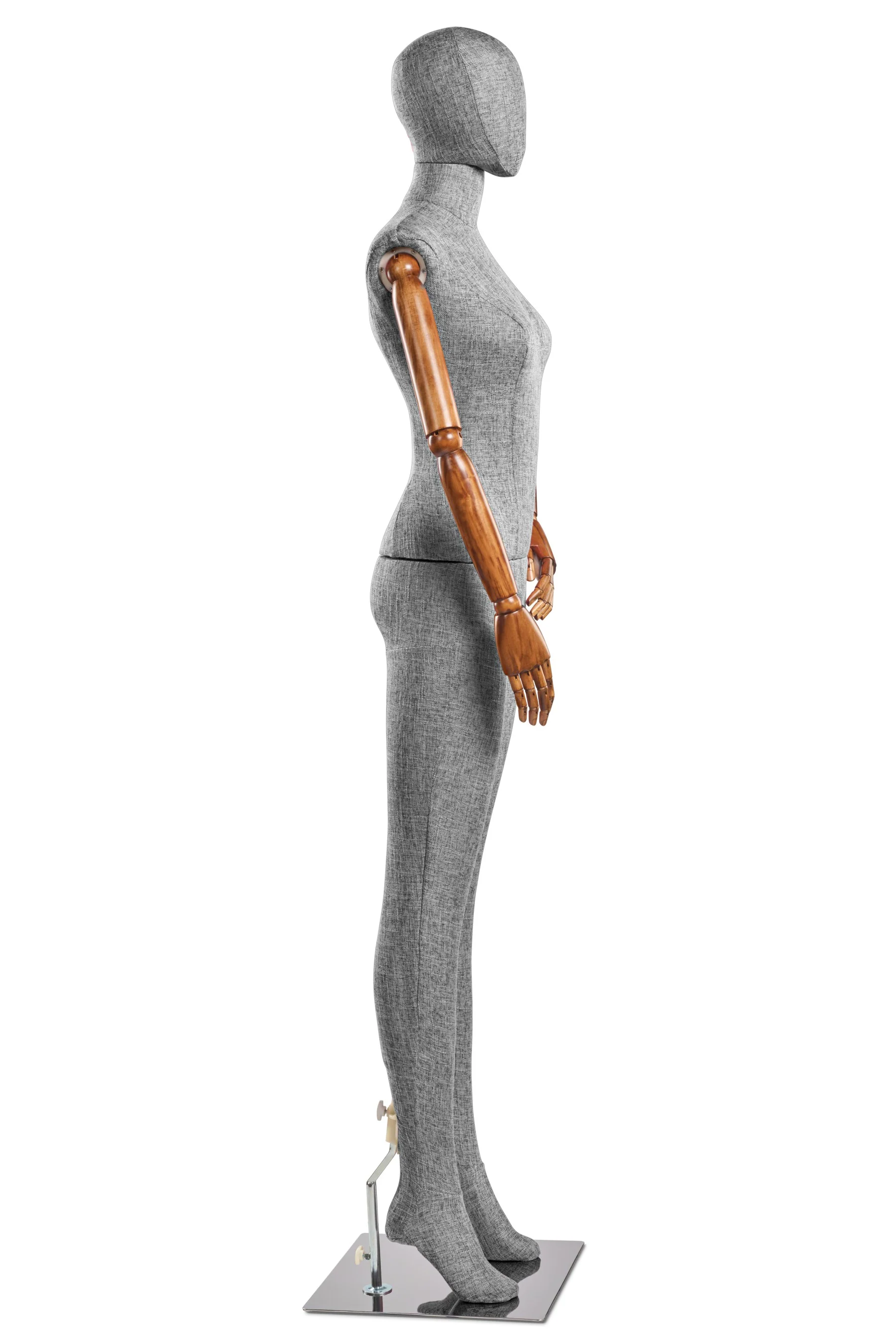 Female Fabric Wrapped Mannequin in Standing or Sitting Pose w/ Articulating Arms (WP Series) - Image 88