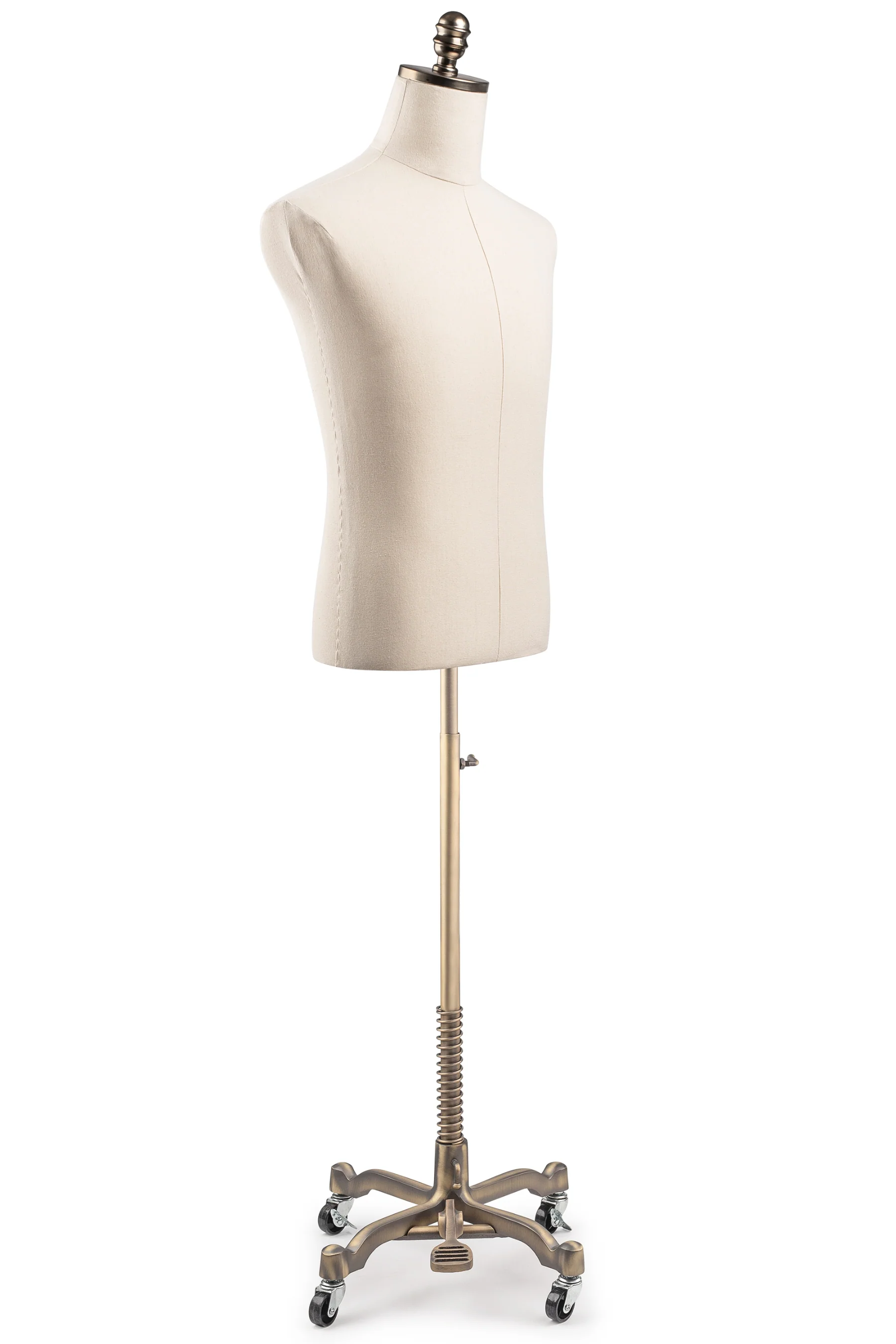 Male Display Dress Form on Metal Rolling Base - Image 13