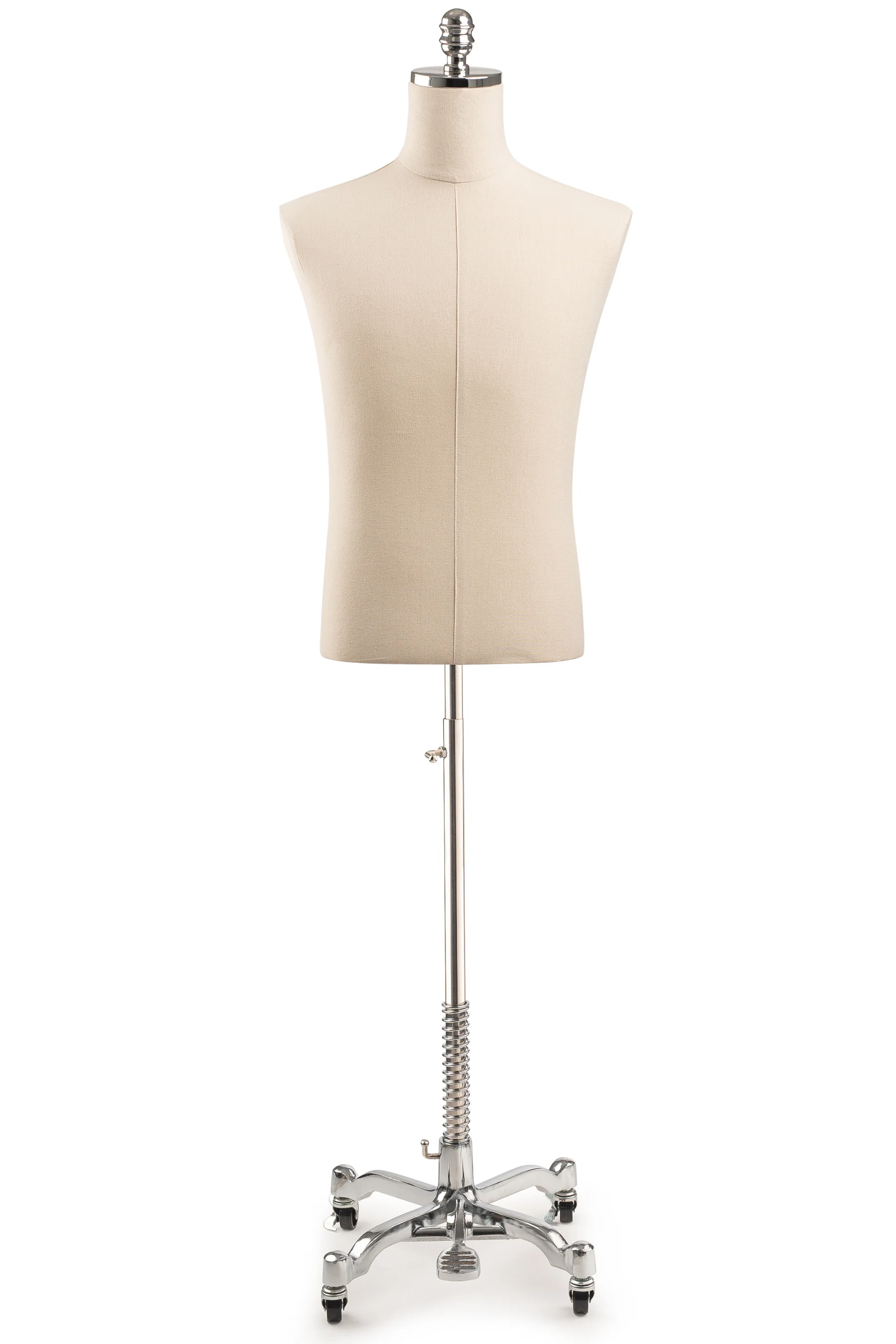 Male Display Dress Form on Metal Rolling Base - Image 18