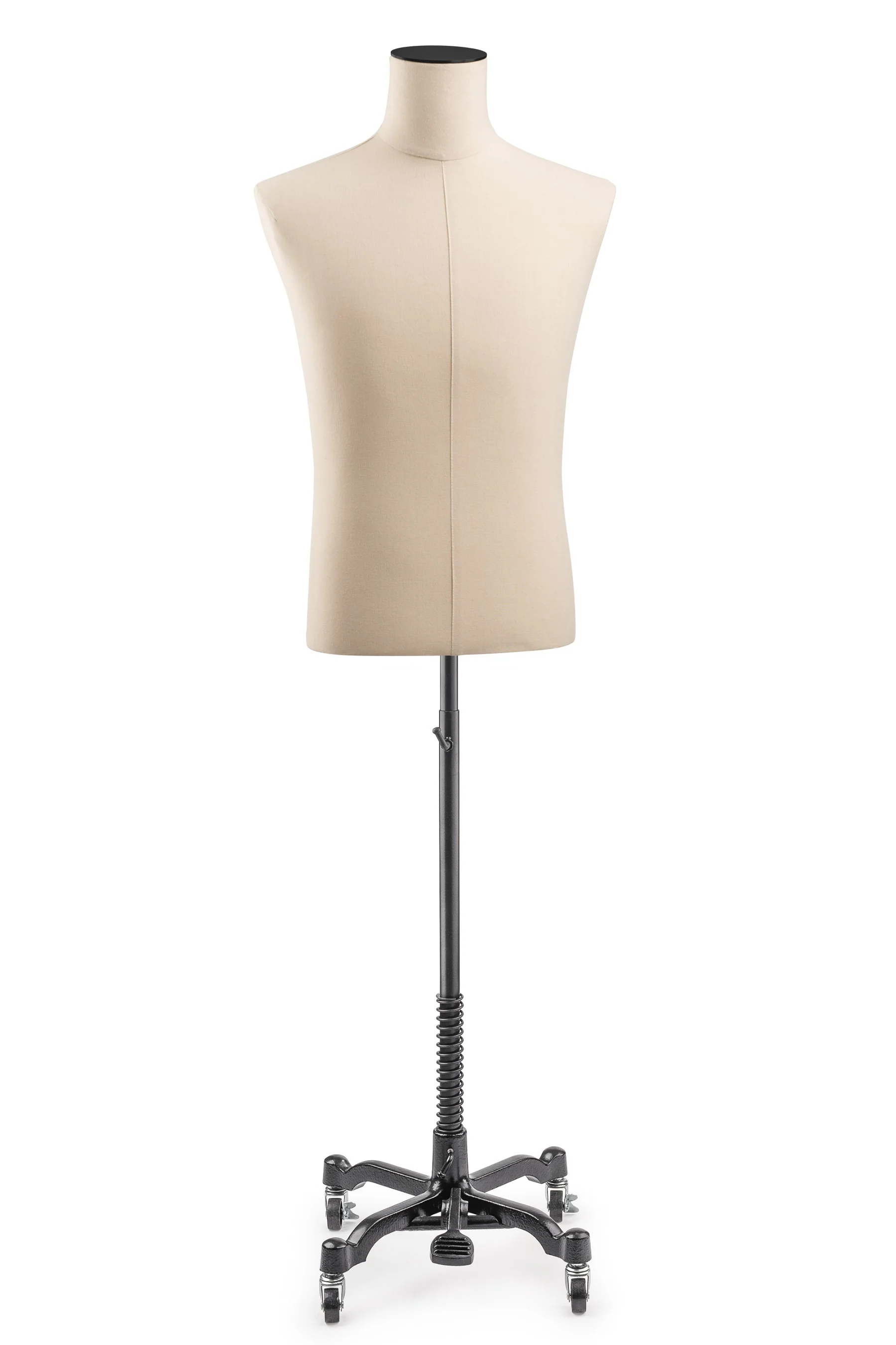 Male Display Dress Form on Metal Rolling Base - Image 2