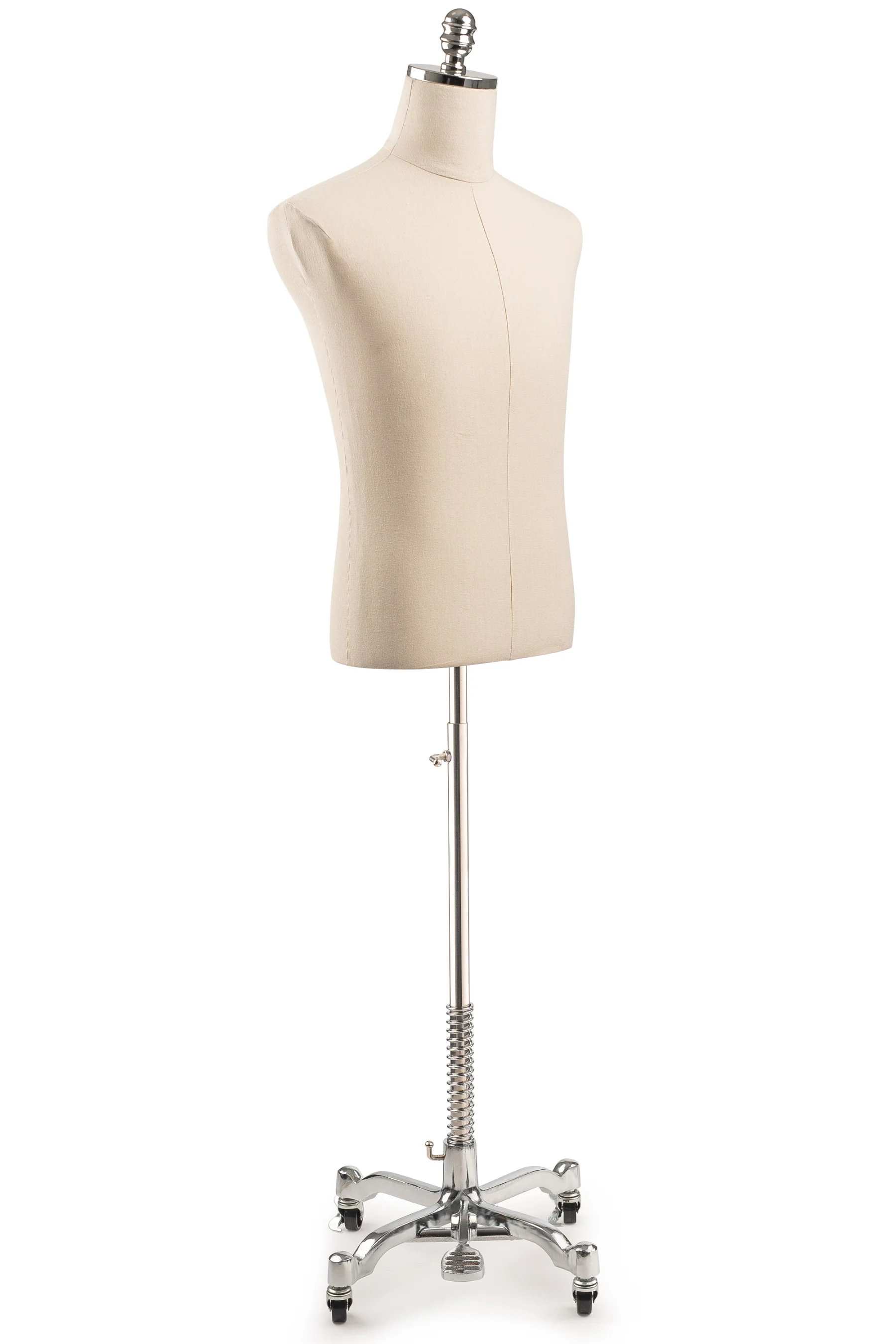 Male Display Dress Form on Metal Rolling Base - Image 21
