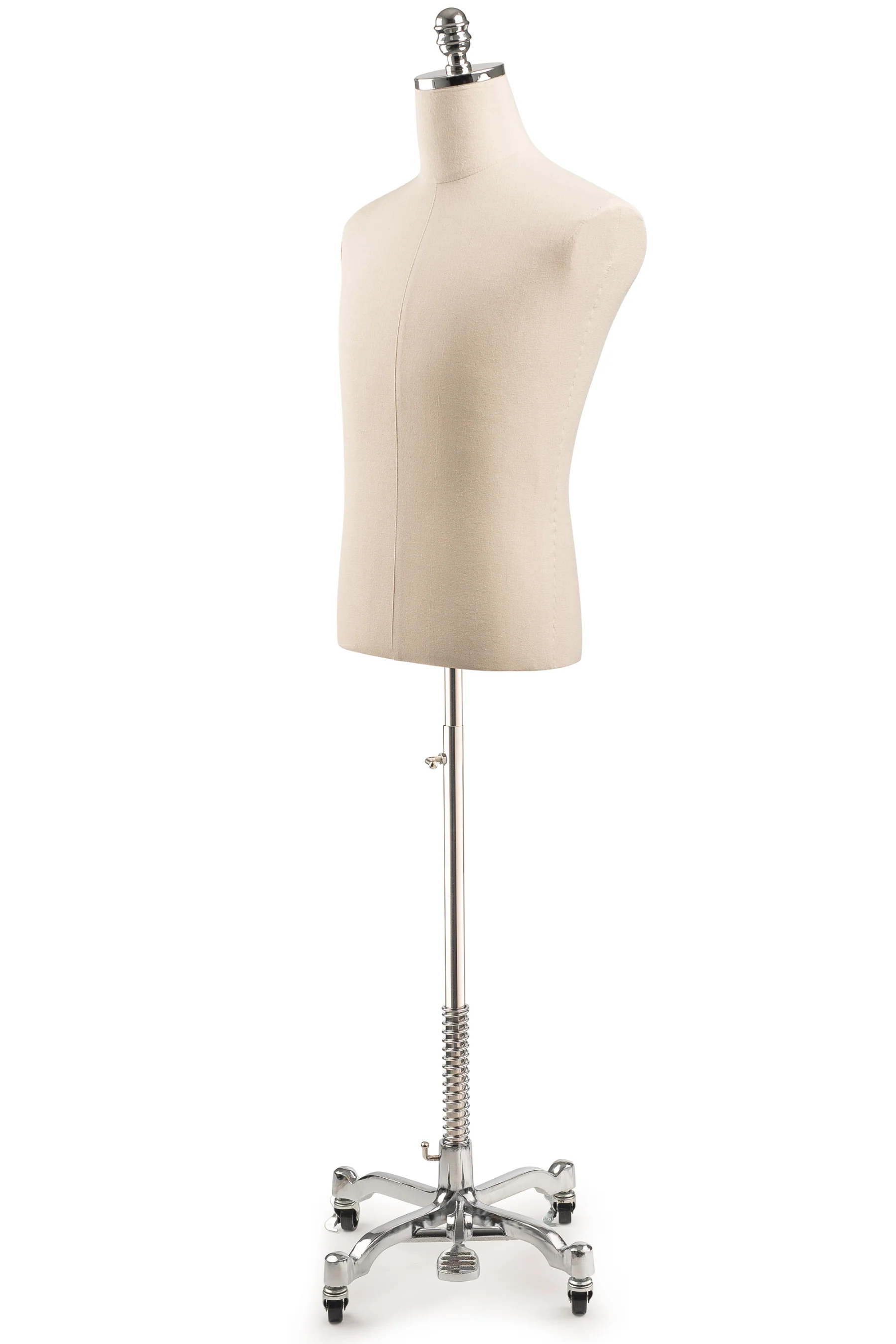 Male Display Dress Form on Metal Rolling Base - Image 22
