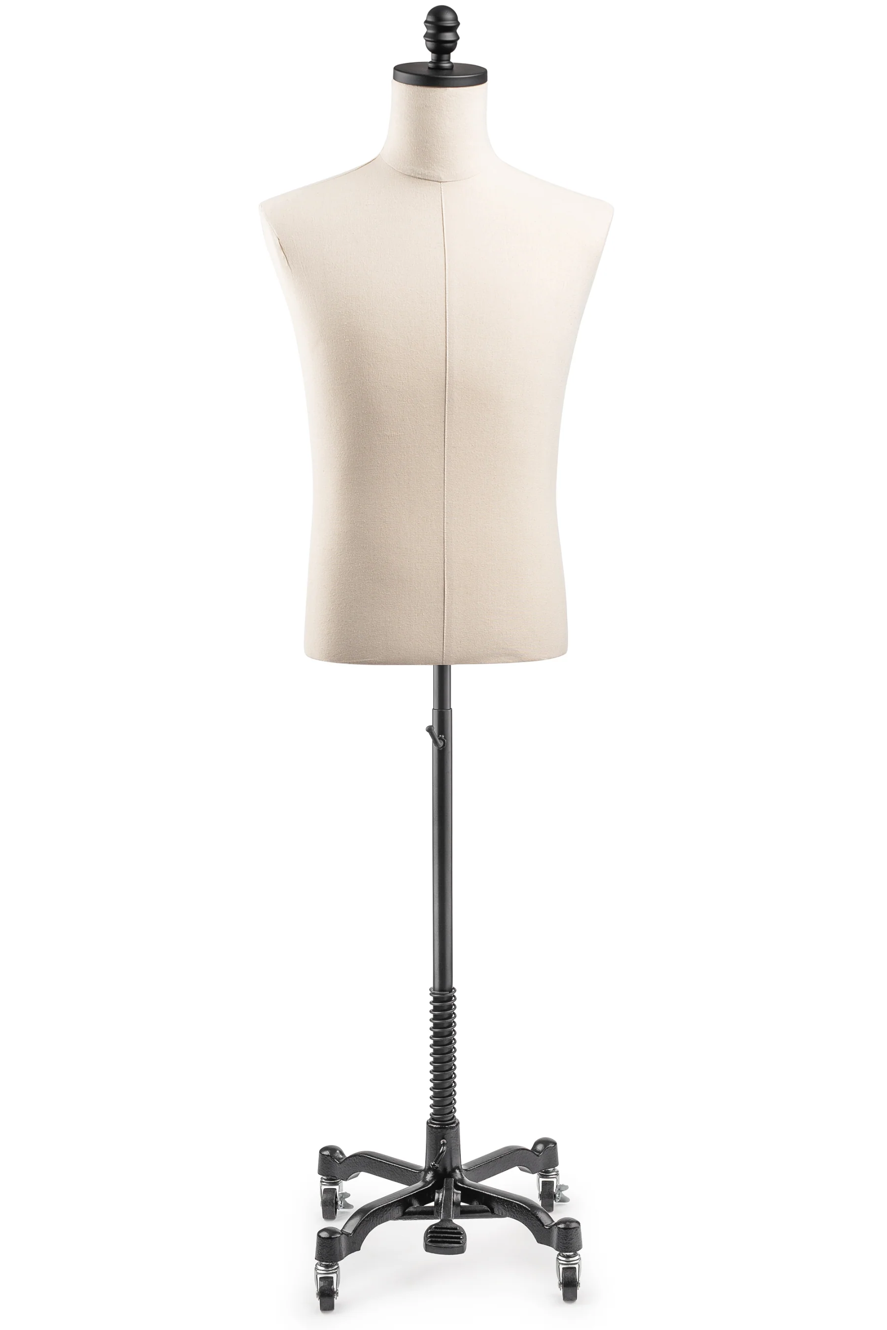 Male Display Dress Form on Metal Rolling Base - Image 4