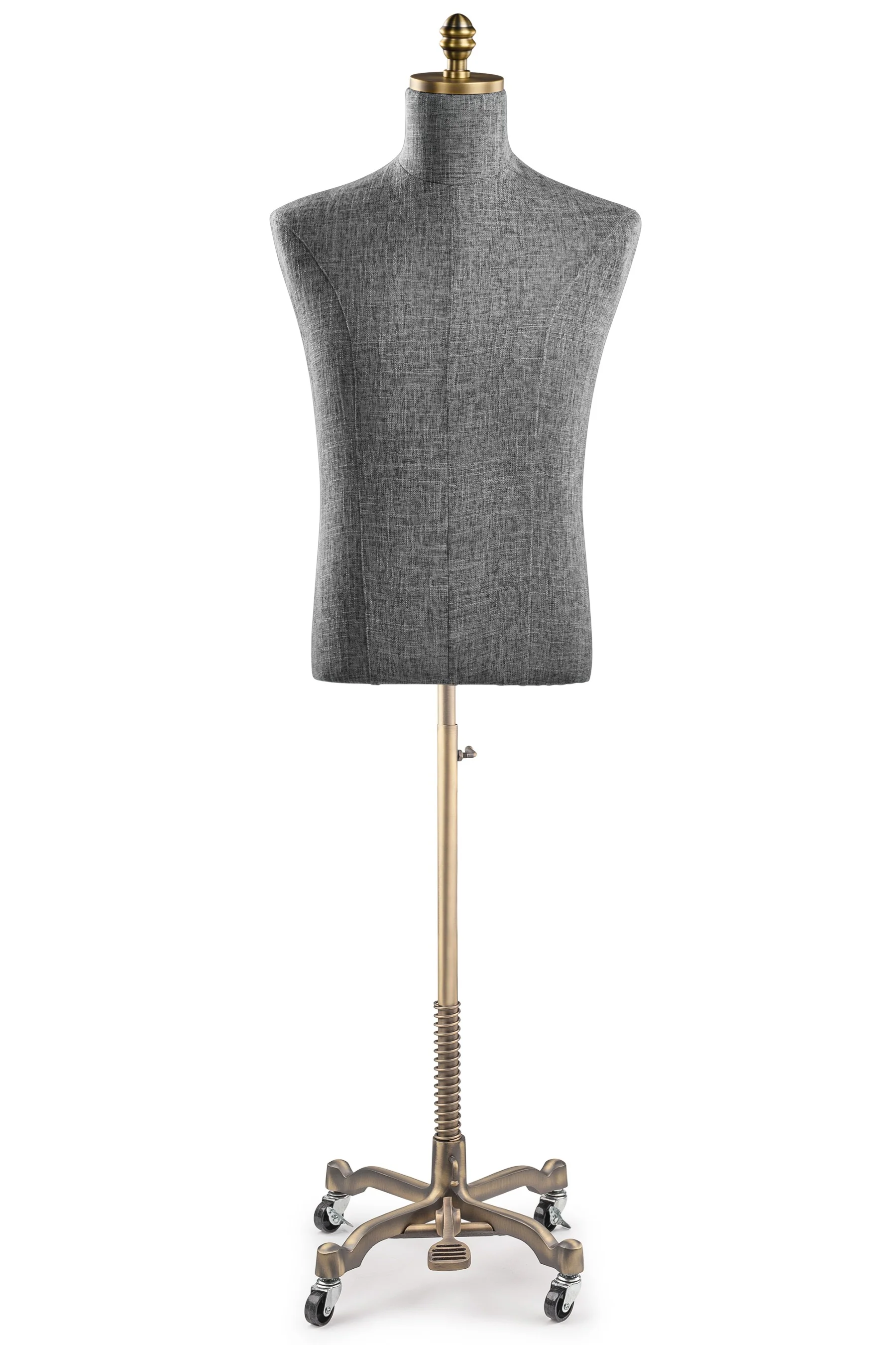 Male Display Dress Form on Metal Rolling Base - Image 54