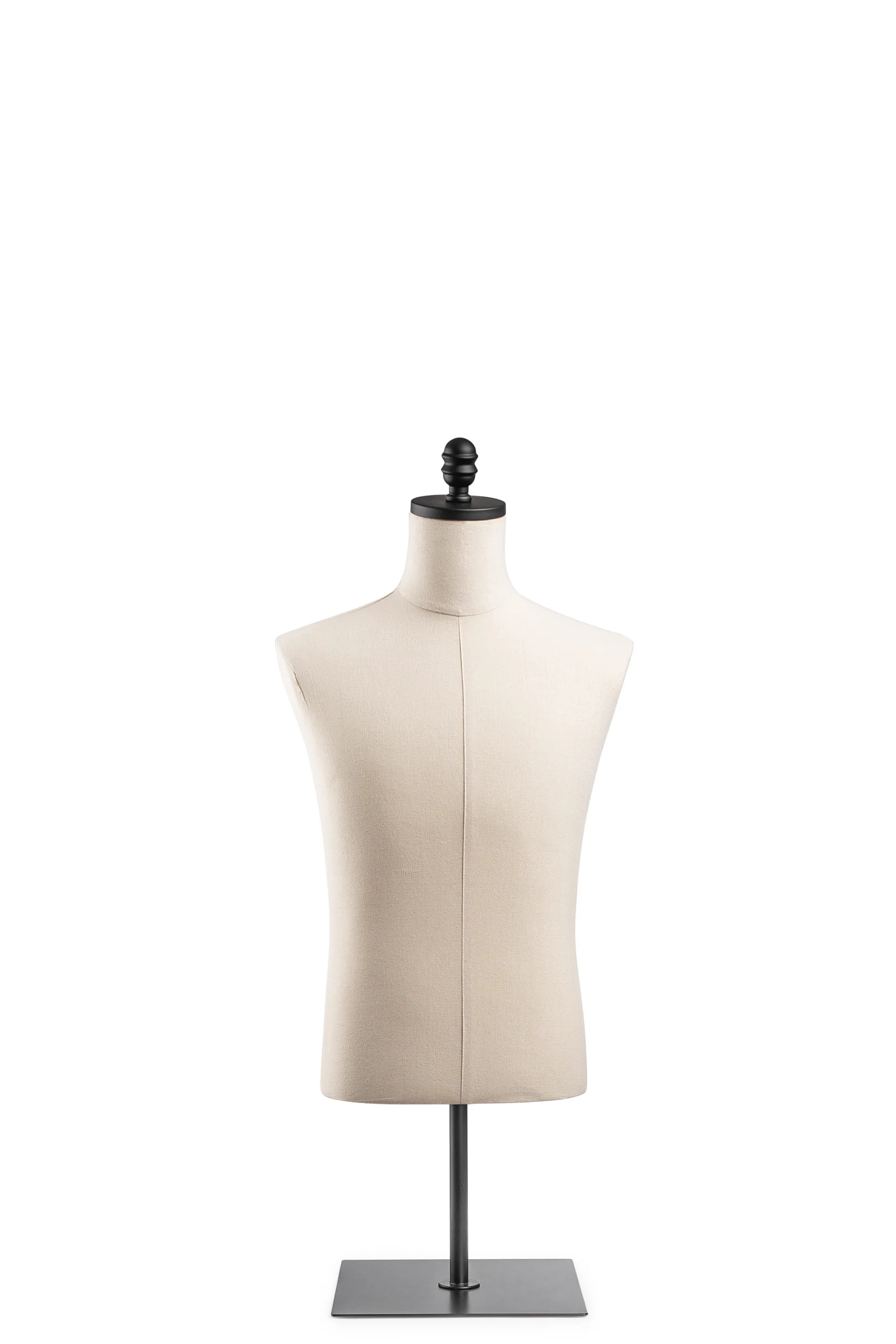 Male Display Dress Form on Metal Tabletop Base